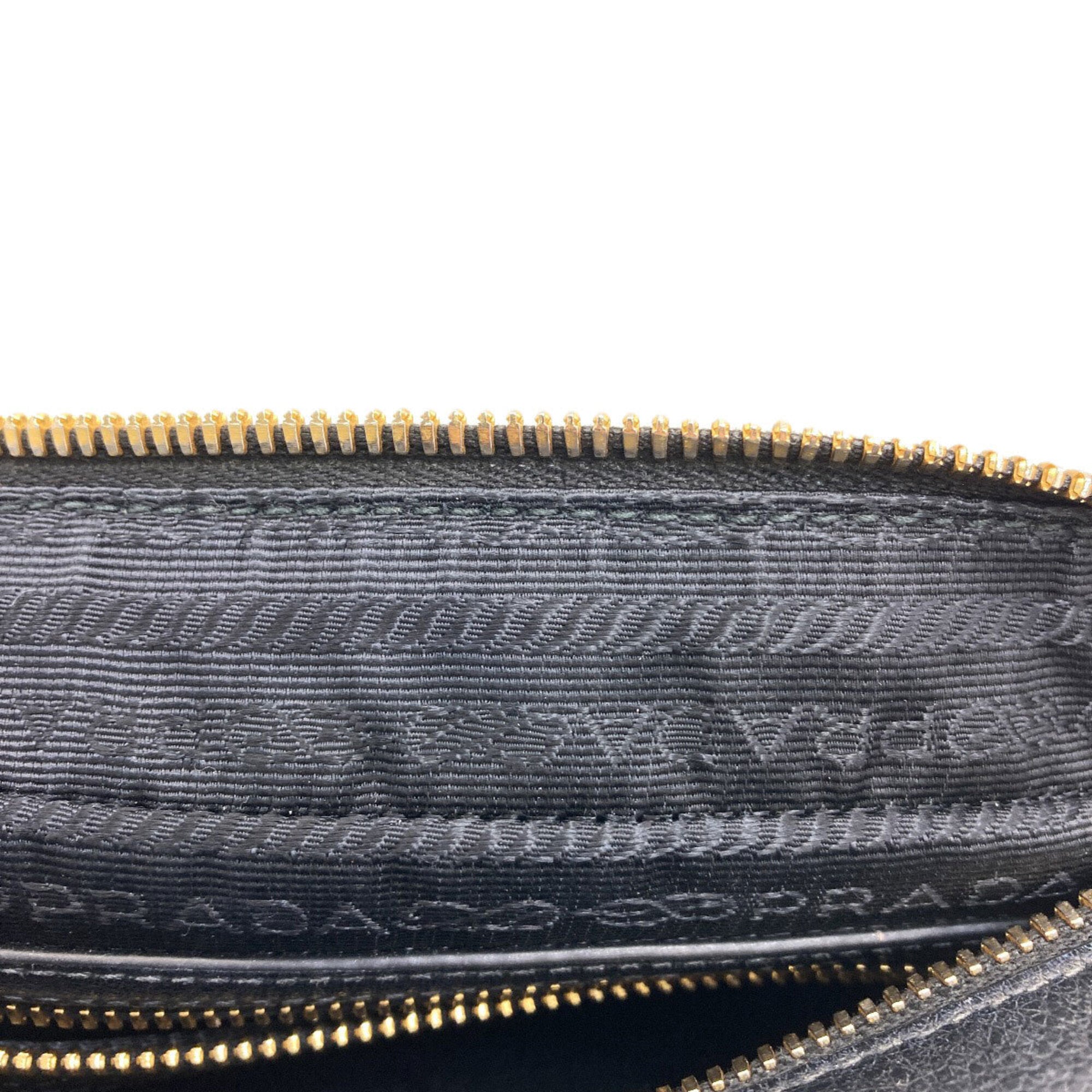 Prada Black Leather Shoulder Bag (Pre-Owned)