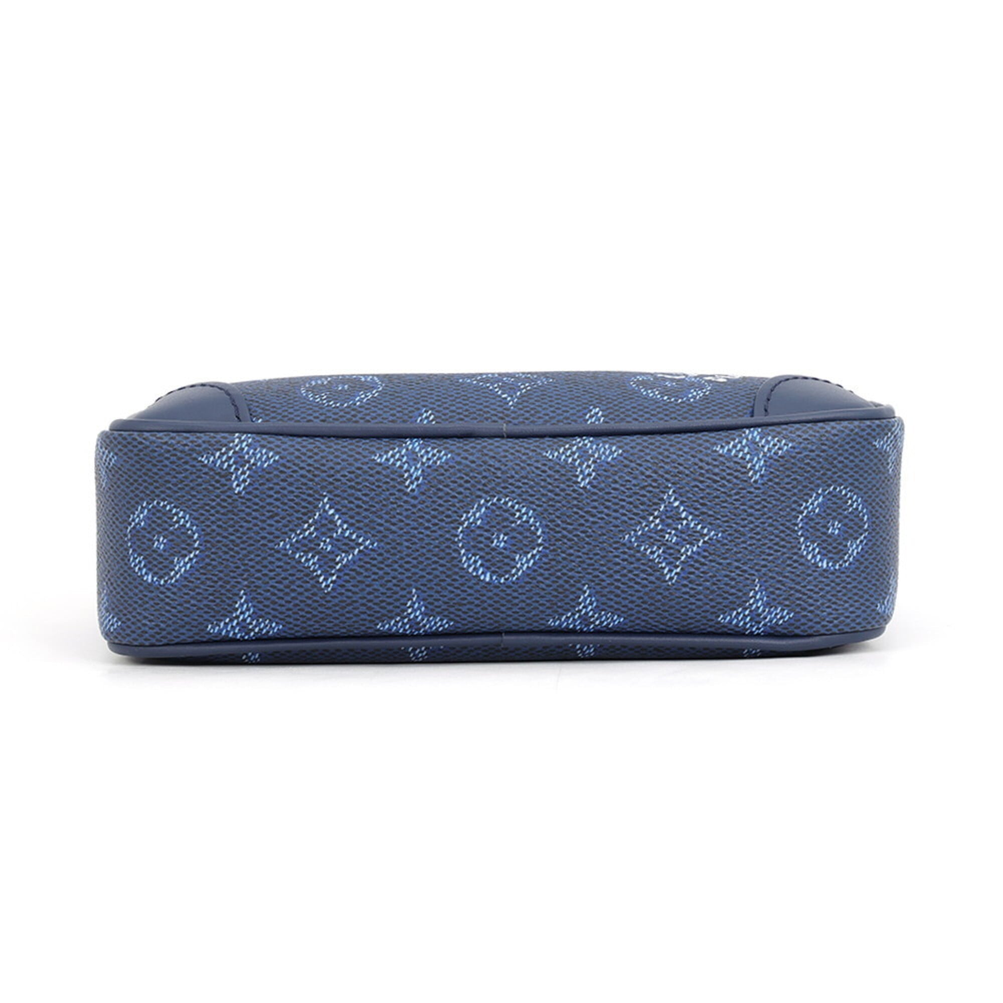 Louis Vuitton Monogram Blue Monogram Handbag Shoulder Bag (Pre-Owned)