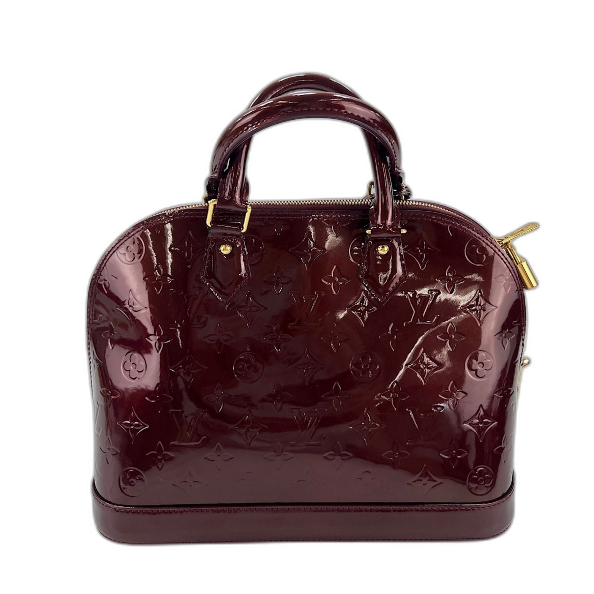 Louis Vuitton Monogram Vernis Red Color Handbag (Pre-Owned)
