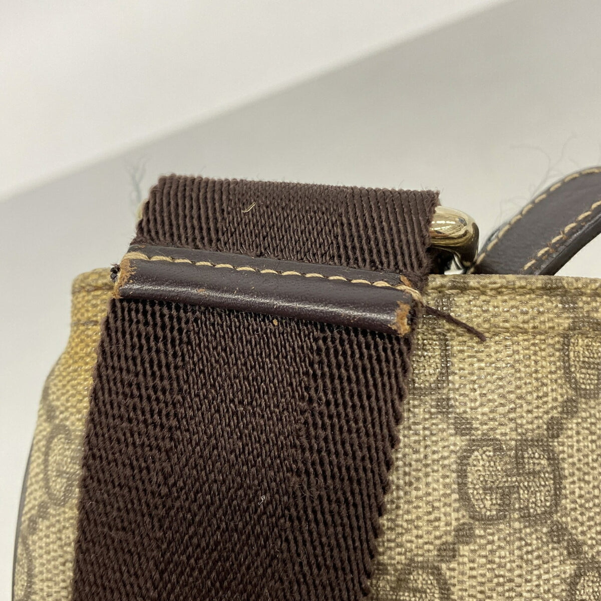 Gucci Brown Pvc Shoulder Bag (Pre-Owned)