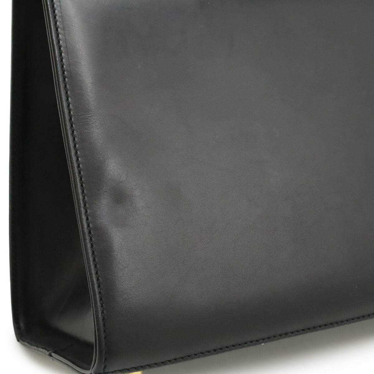 Salvatore Ferragamo Vara Black Leather Handbag Shoulder Bag (Pre-Owned)
