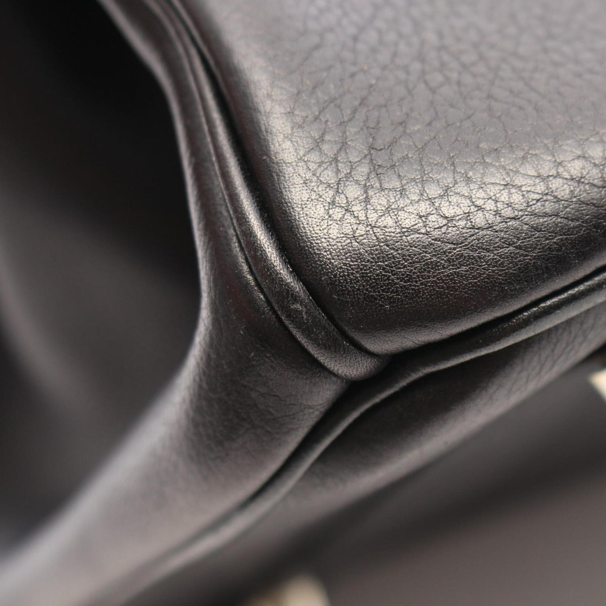Hermes Black Evercalf Leather Handbag (Pre-Owned)