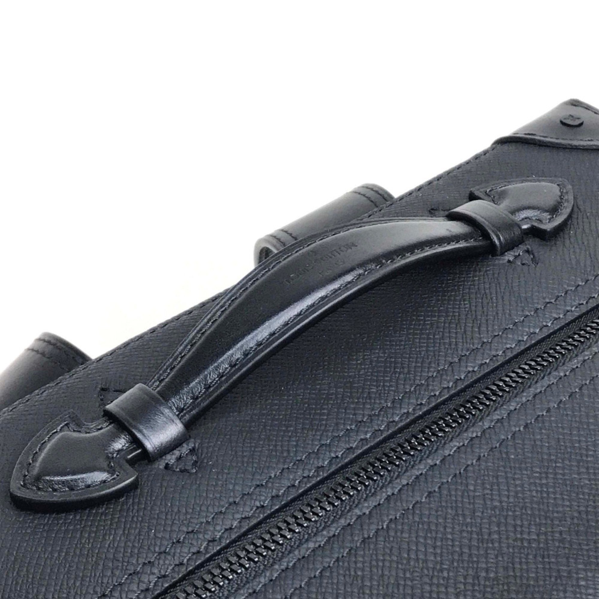 Louis Vuitton Black Leather Backpack (Pre-Owned)