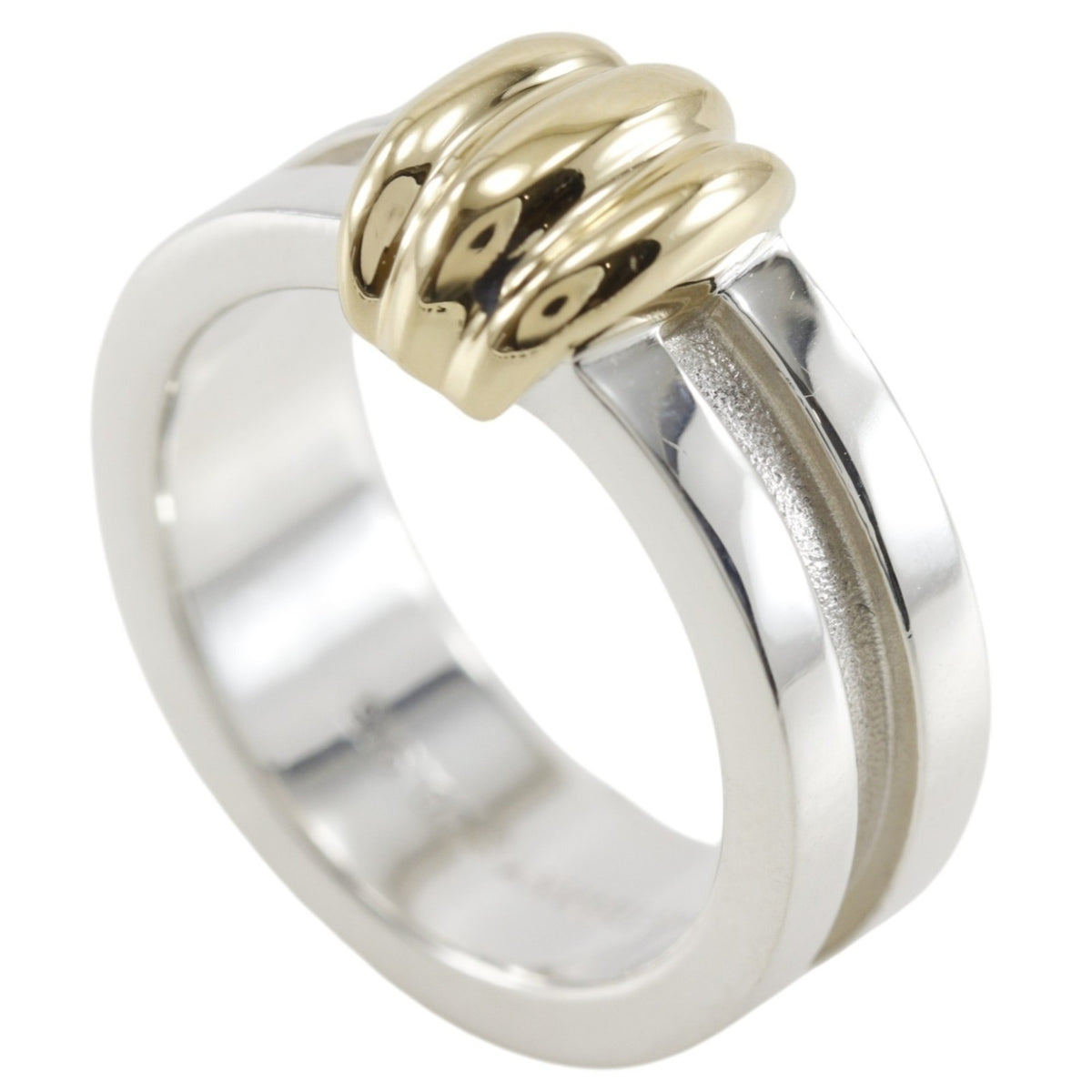 Tiffany Gold (18K) Silver 925 Band Ring (Pre-Owned)