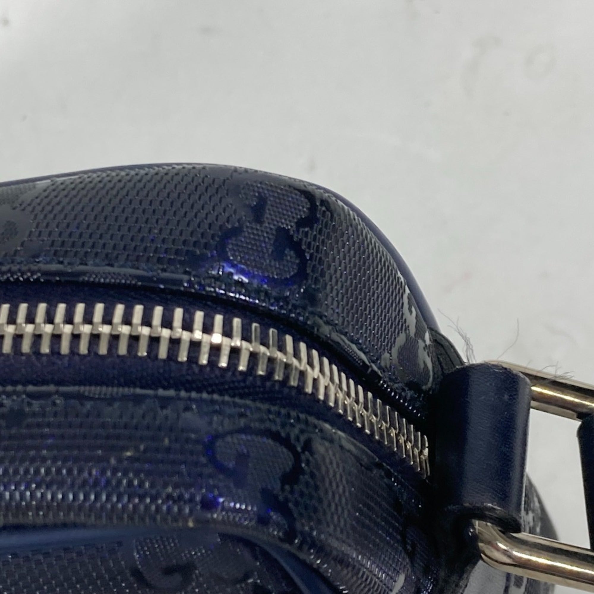 Gucci Gg Imprimé Blue Gg Imprimé Pochette Shoulder Bag (Pre-Owned)