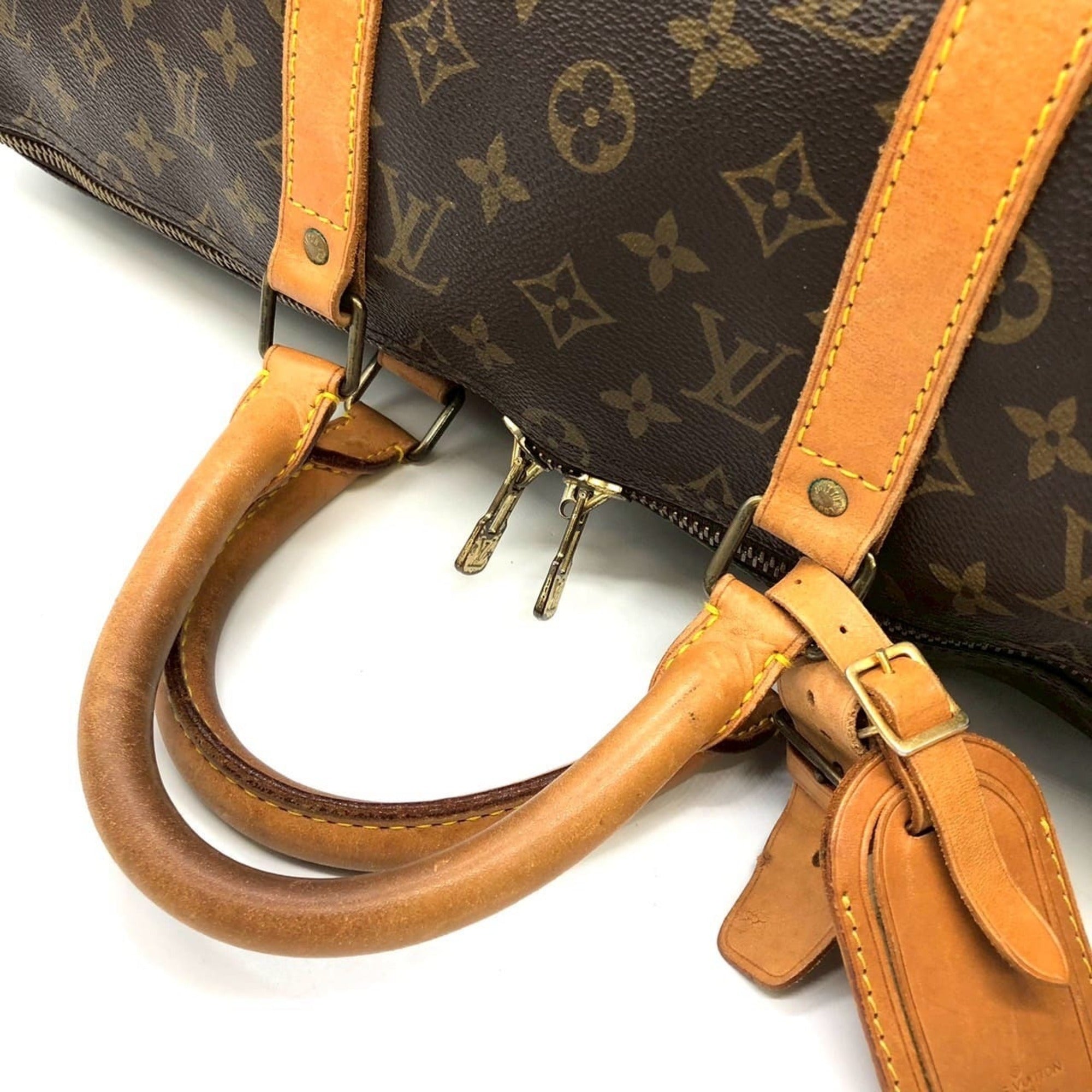 Louis Vuitton Brown Monogram Canvas Boston Bag (Pre-Owned)