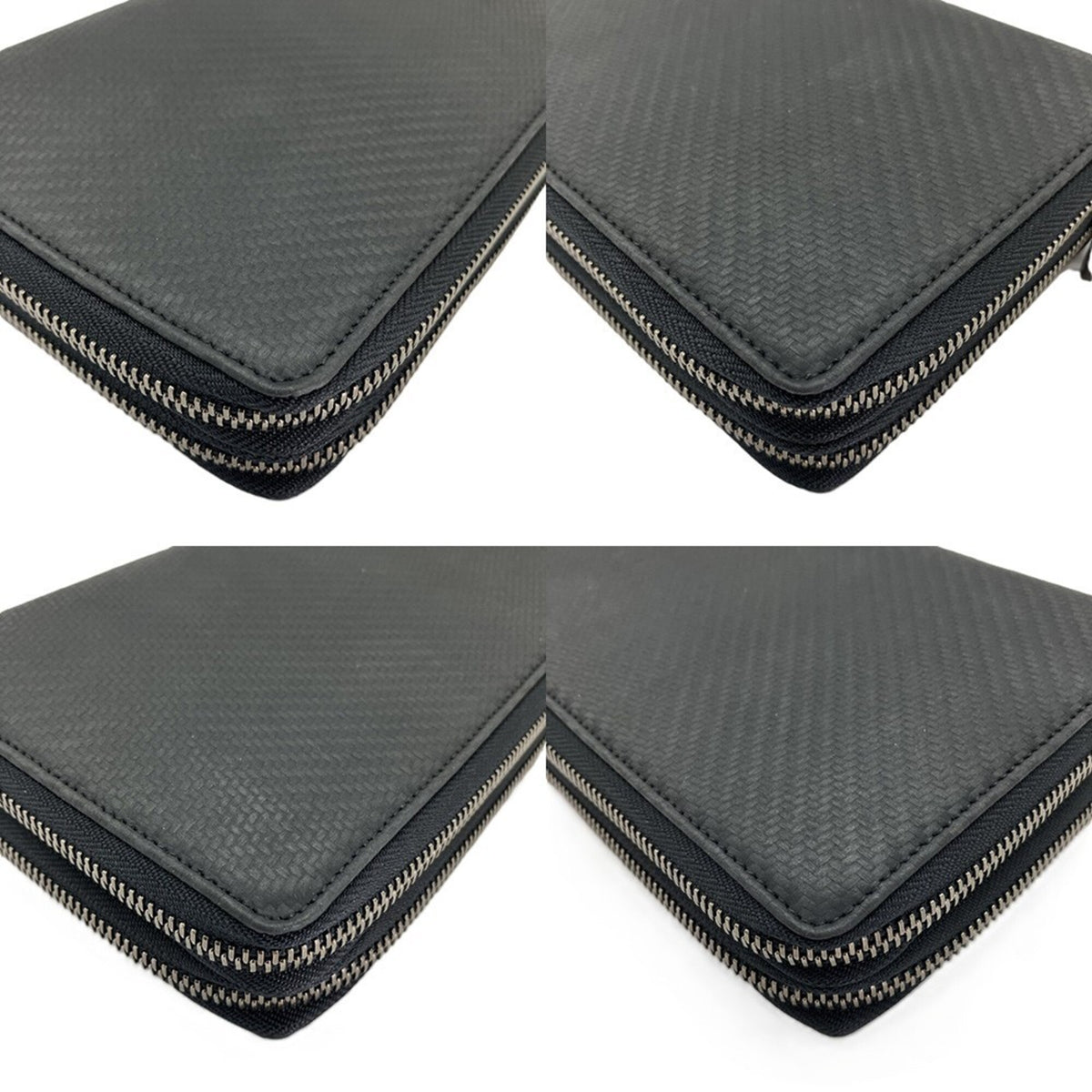 Dunhill Black Leather Long Wallet (Bi-Fold) (Pre-Owned)