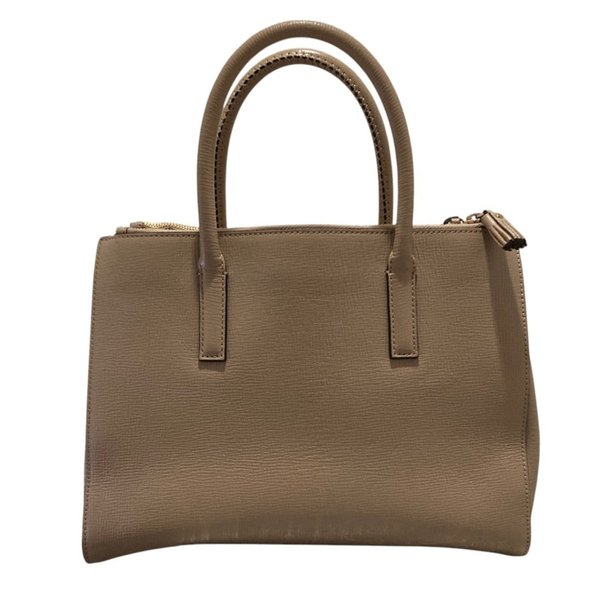 Anya Hindmarch Beige Leather Shoulder Bag Tote Bag (Pre-Owned)