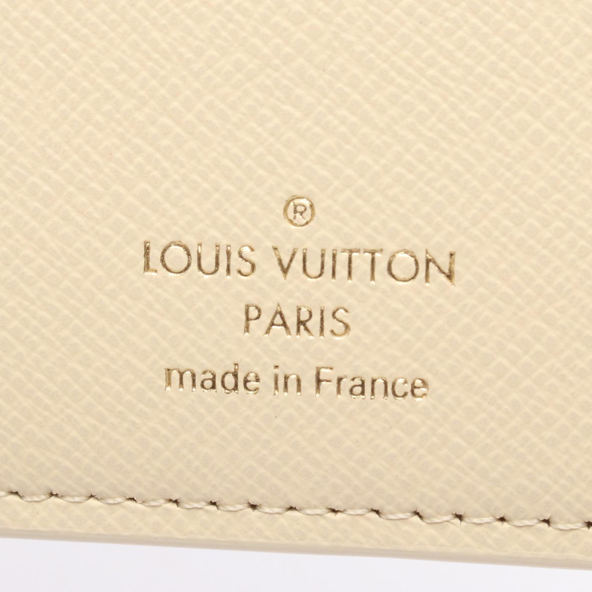 Louis Vuitton Ivory Multi-Color Coated Canvas Pvc Leather Long Wallet (Bi-Fold) (Pre-Owned)