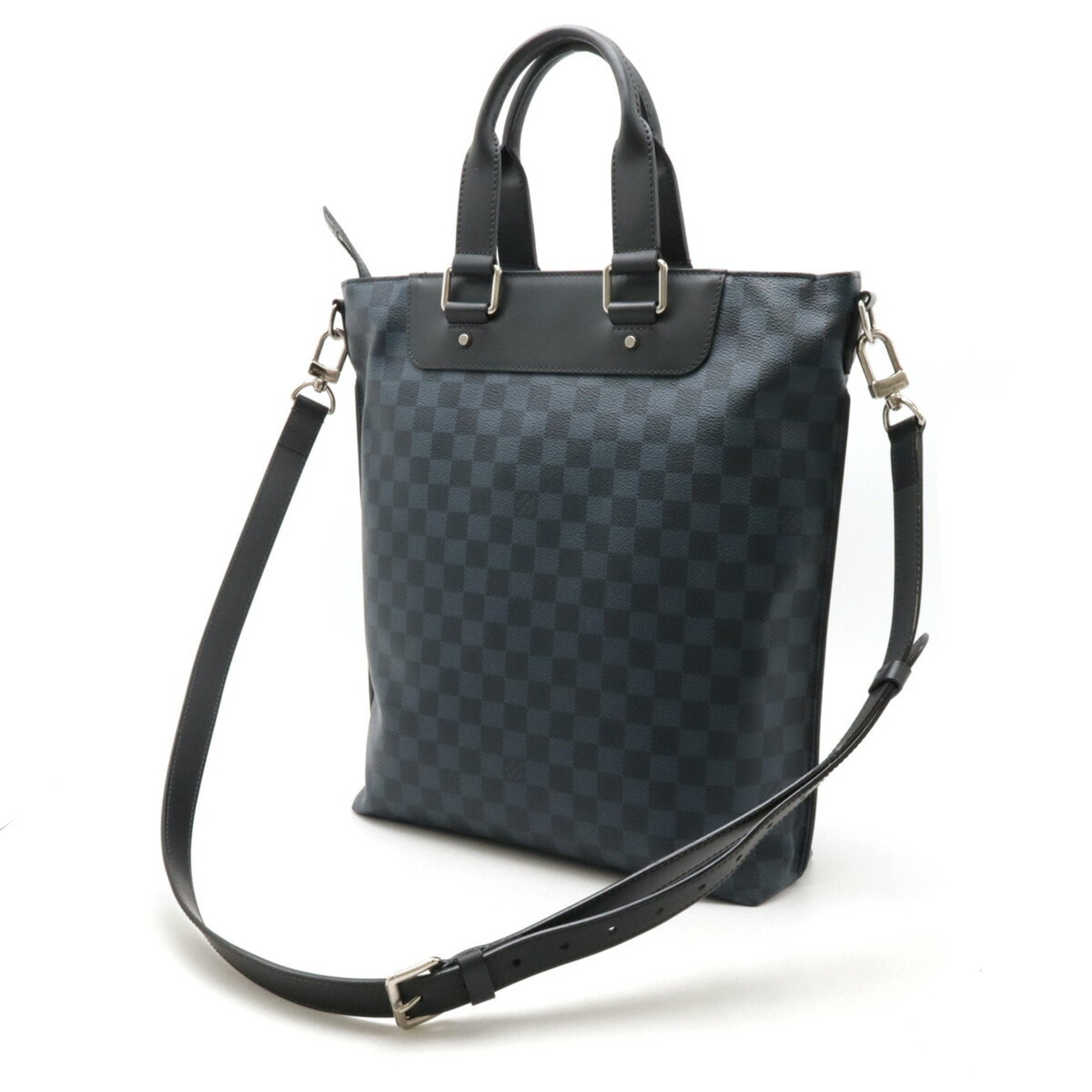 Louis Vuitton Black Pvc Shoulder Bag Tote Bag (Pre-Owned)