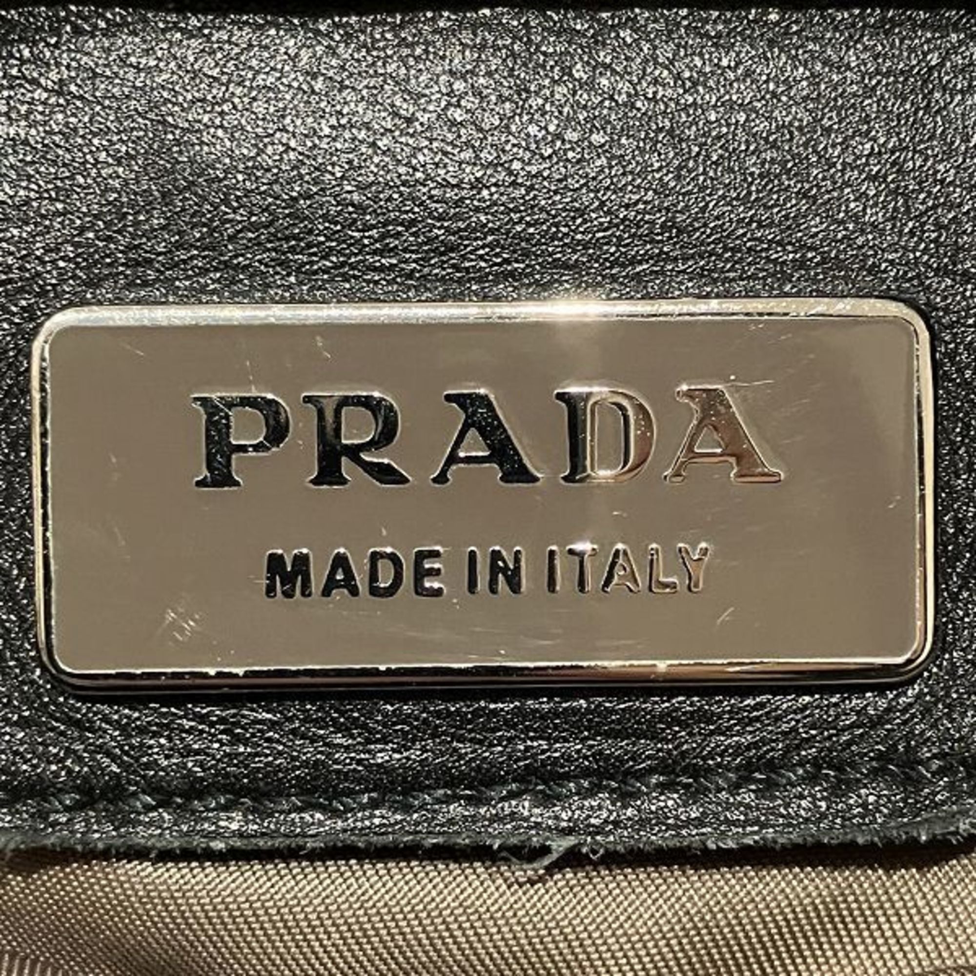 Prada Brown Nylon Shoulder Bag (Pre-Owned)