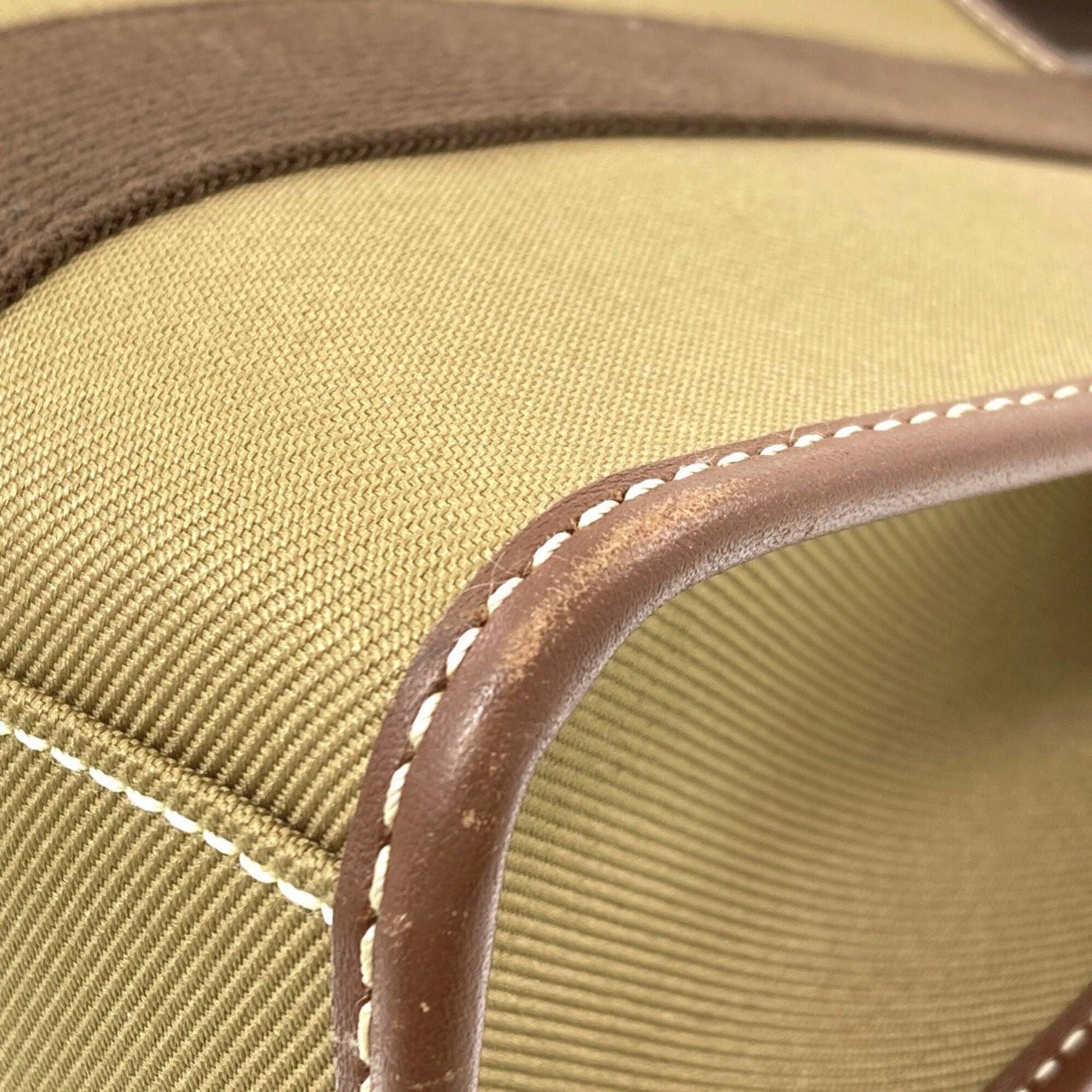 Hunting World Khaki Canvas Handbag (Pre-Owned)