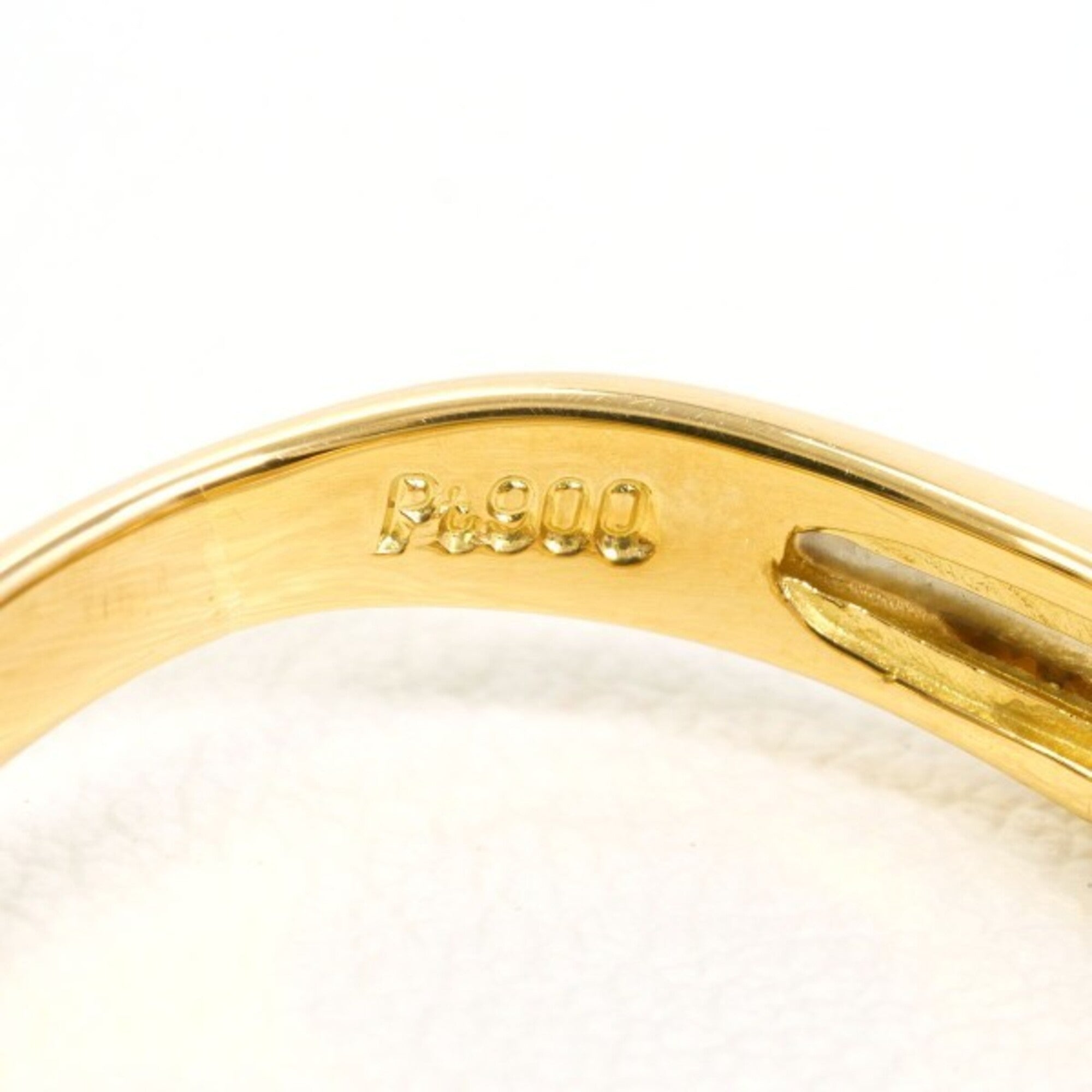Unbranded Platinum Yellow Gold Yellow Gold (18K) Platinum 900 Band Ring (Pre-Owned)