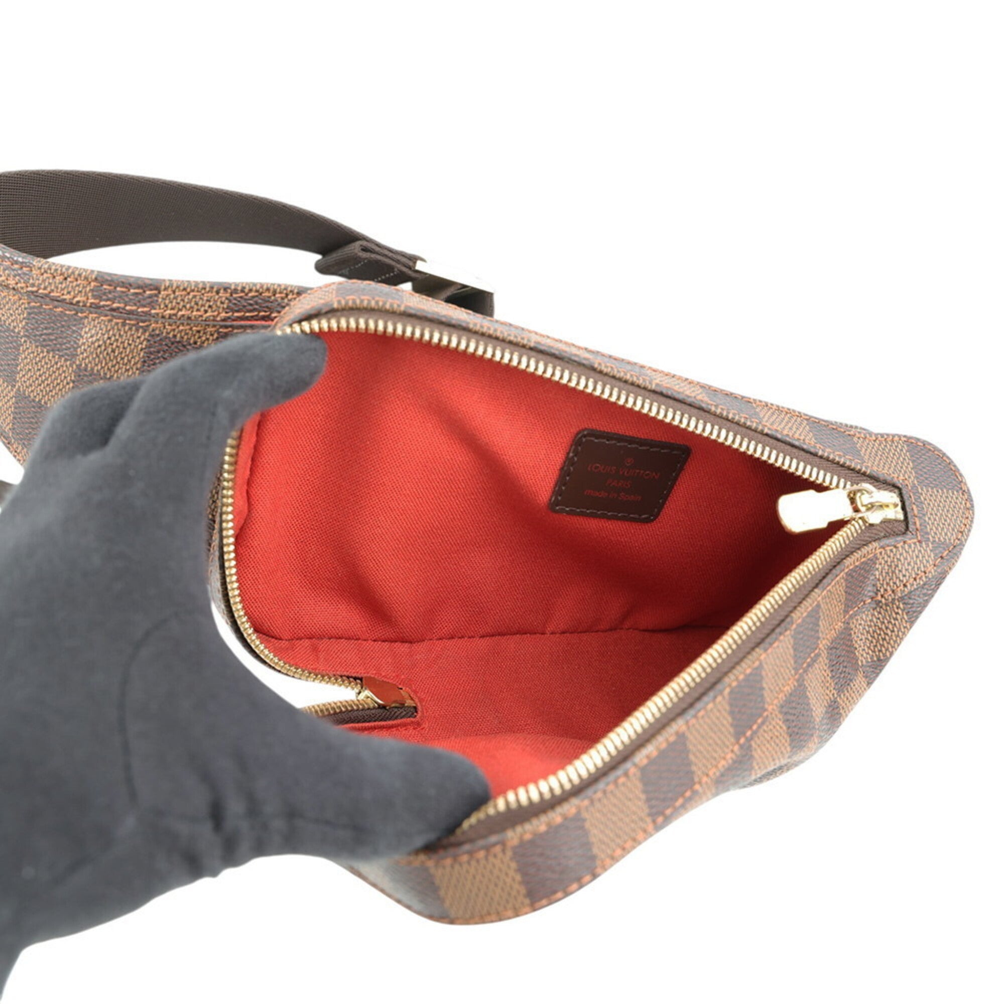 Louis Vuitton Damier Brown Damier Canvas Ebene Damier Canvas Handbag Shoulder Bag Sling Bag (Pre-Owned)