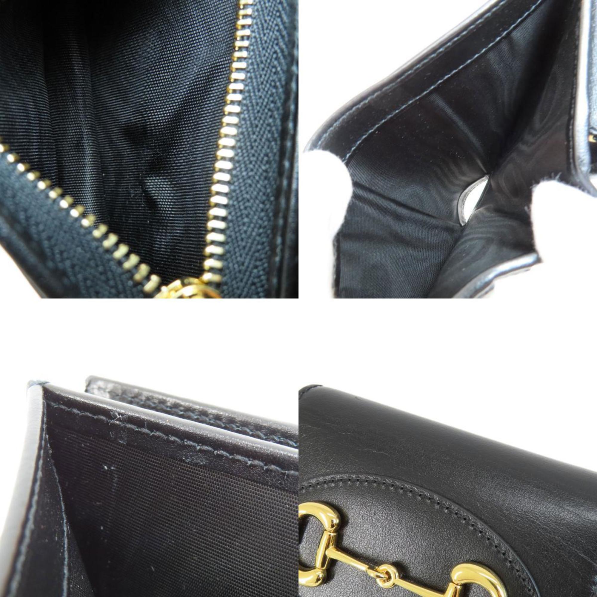 Gucci Black Leather Wallet (Bi-Fold) (Pre-Owned)