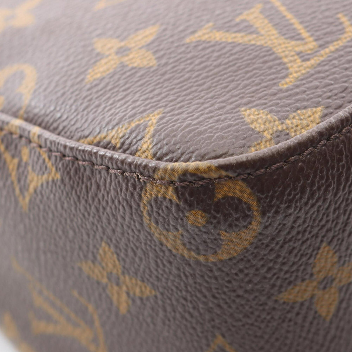 Louis Vuitton Brown Monogram Coated Canvas Handbag Shoulder Bag (Pre-Owned)