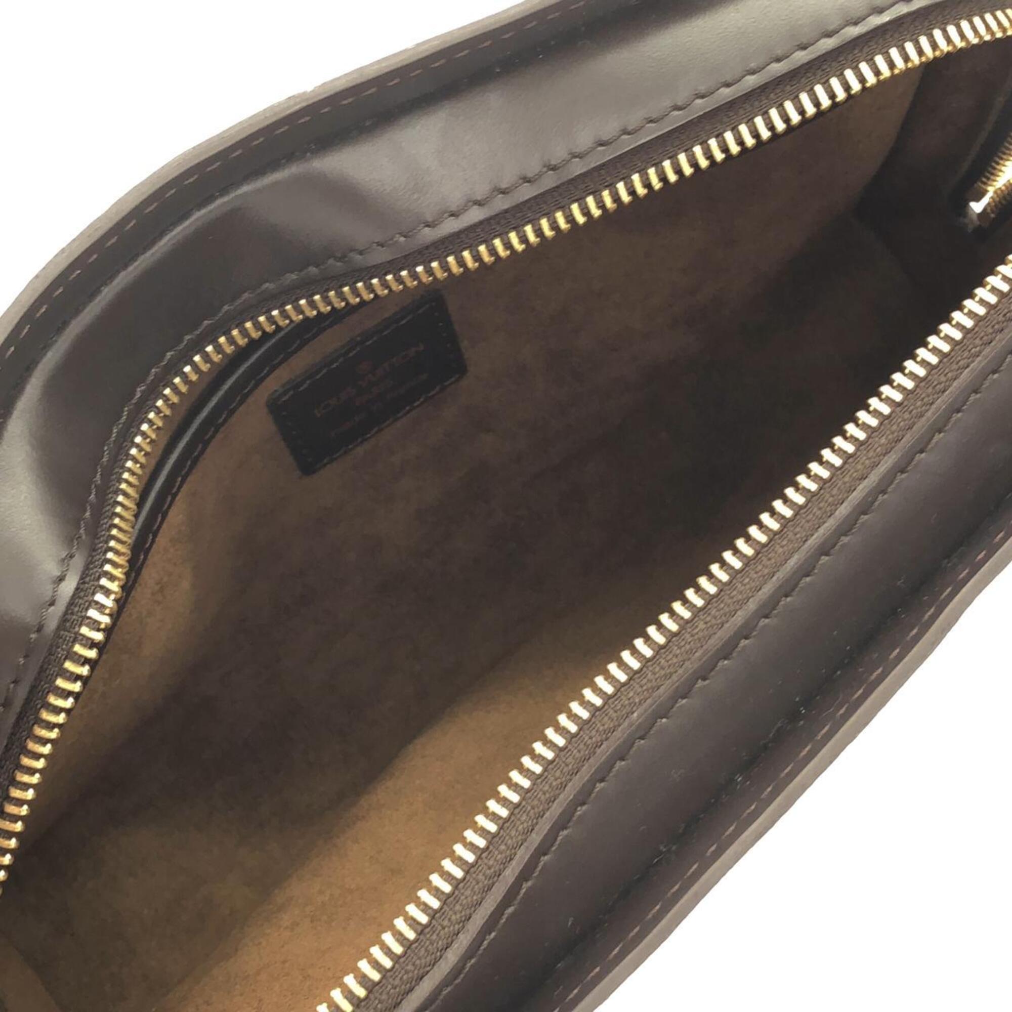 Louis Vuitton Ebene Coated Canvas Clutch Bag (Pre-Owned)