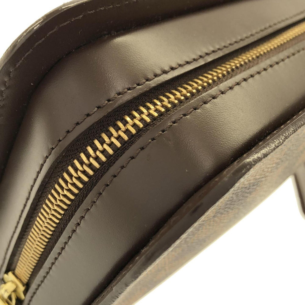 Louis Vuitton Ebene Coated Canvas Clutch Bag (Pre-Owned)