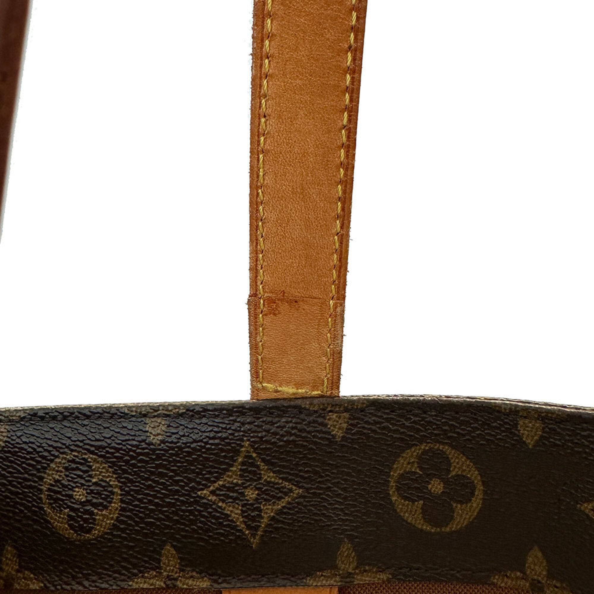 Louis Vuitton Brown Monogram Canvas Handbag Tote Bag (Pre-Owned)