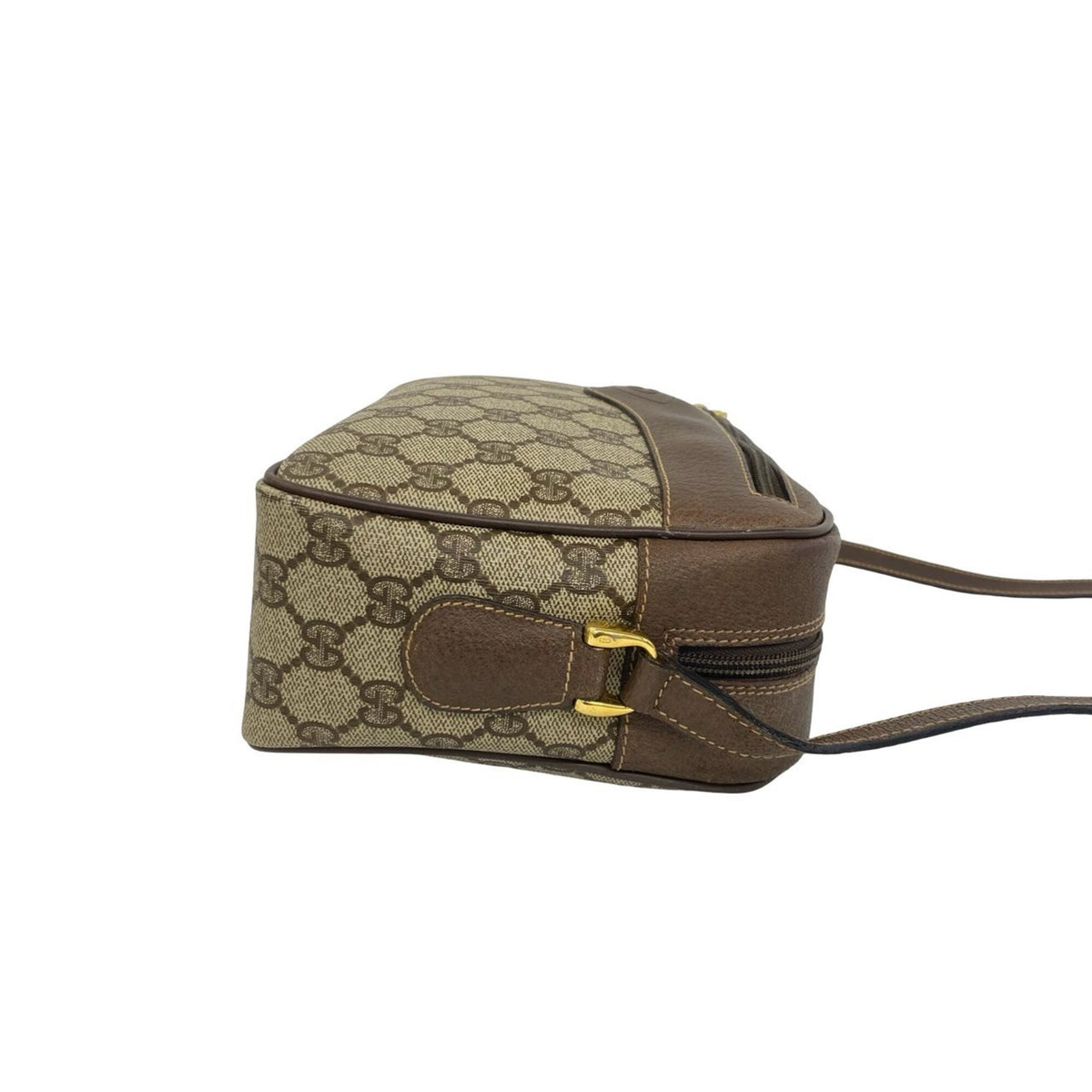 Gucci Brown Leather Pvc Pochette Shoulder Bag (Pre-Owned)