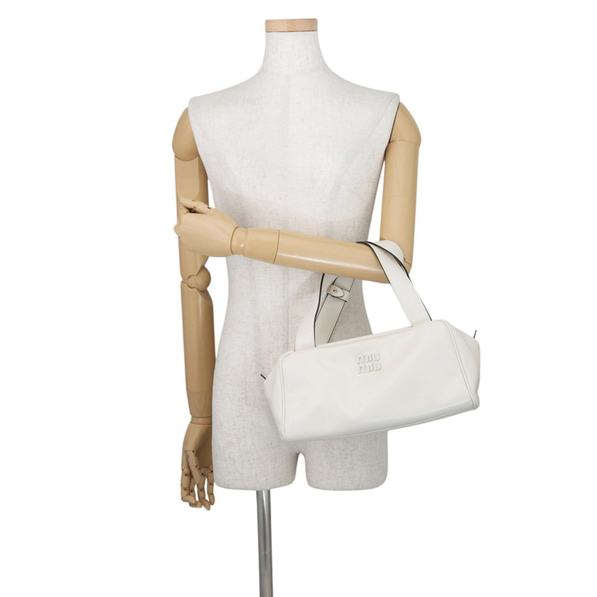 Miu Miu White Leather Handbag (Pre-Owned)