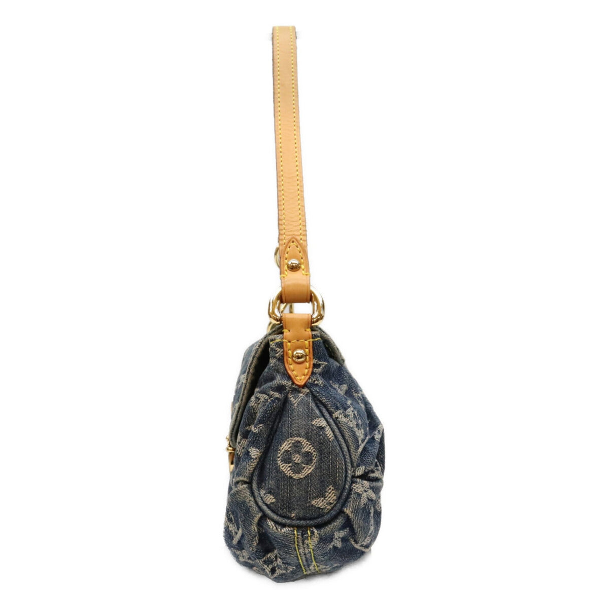 Louis Vuitton Gold Monogram Denim Shoulder Bag (Pre-Owned)