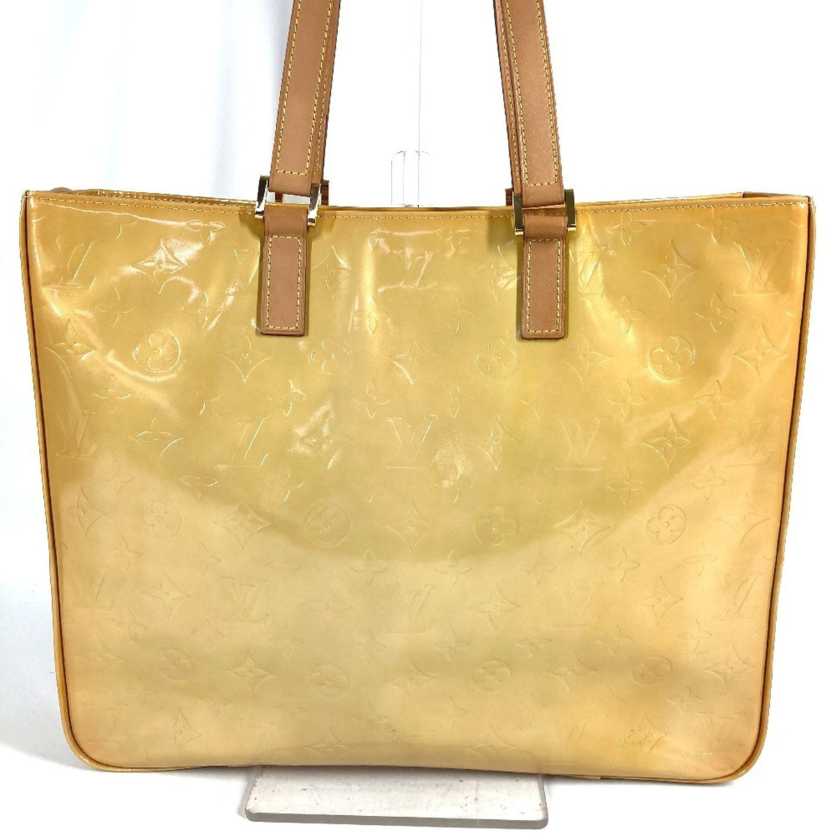 Louis Vuitton Beige Galle Monogram Vernis Shoulder Bag Tote Bag (Pre-Owned)
