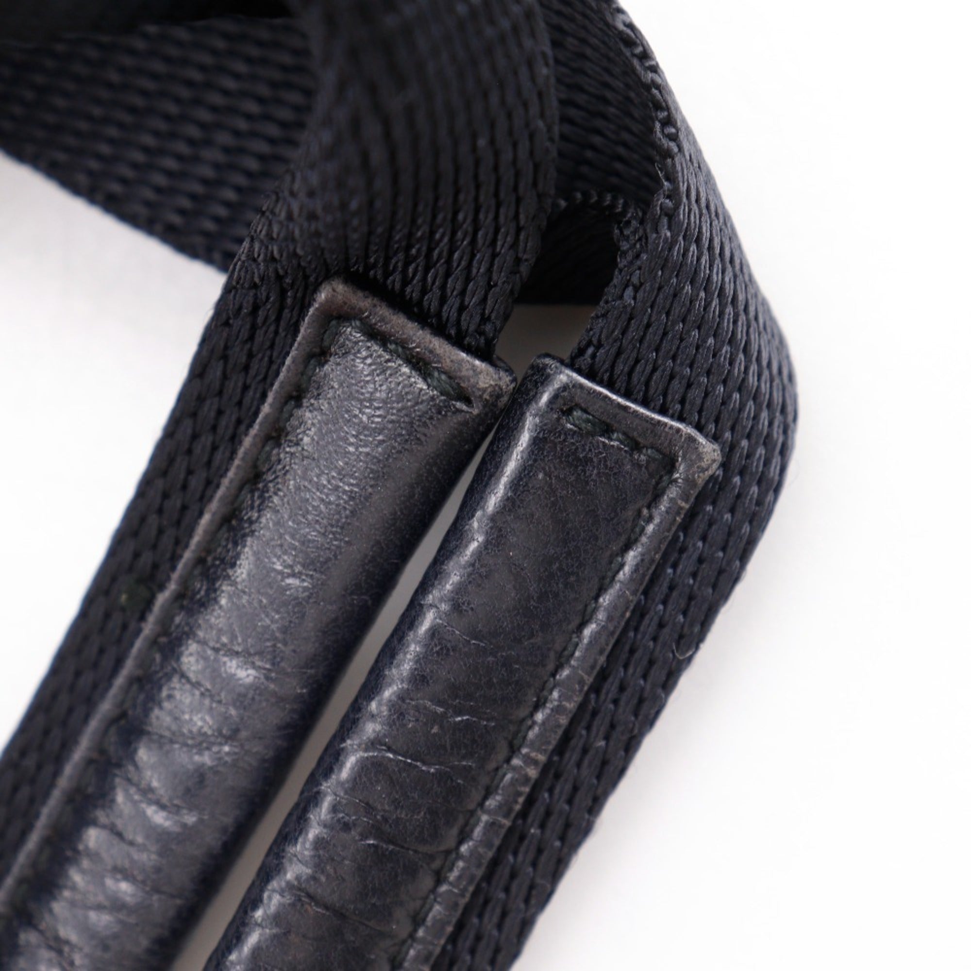 Prada Black Nylon Boston Bag Handbag (Pre-Owned)