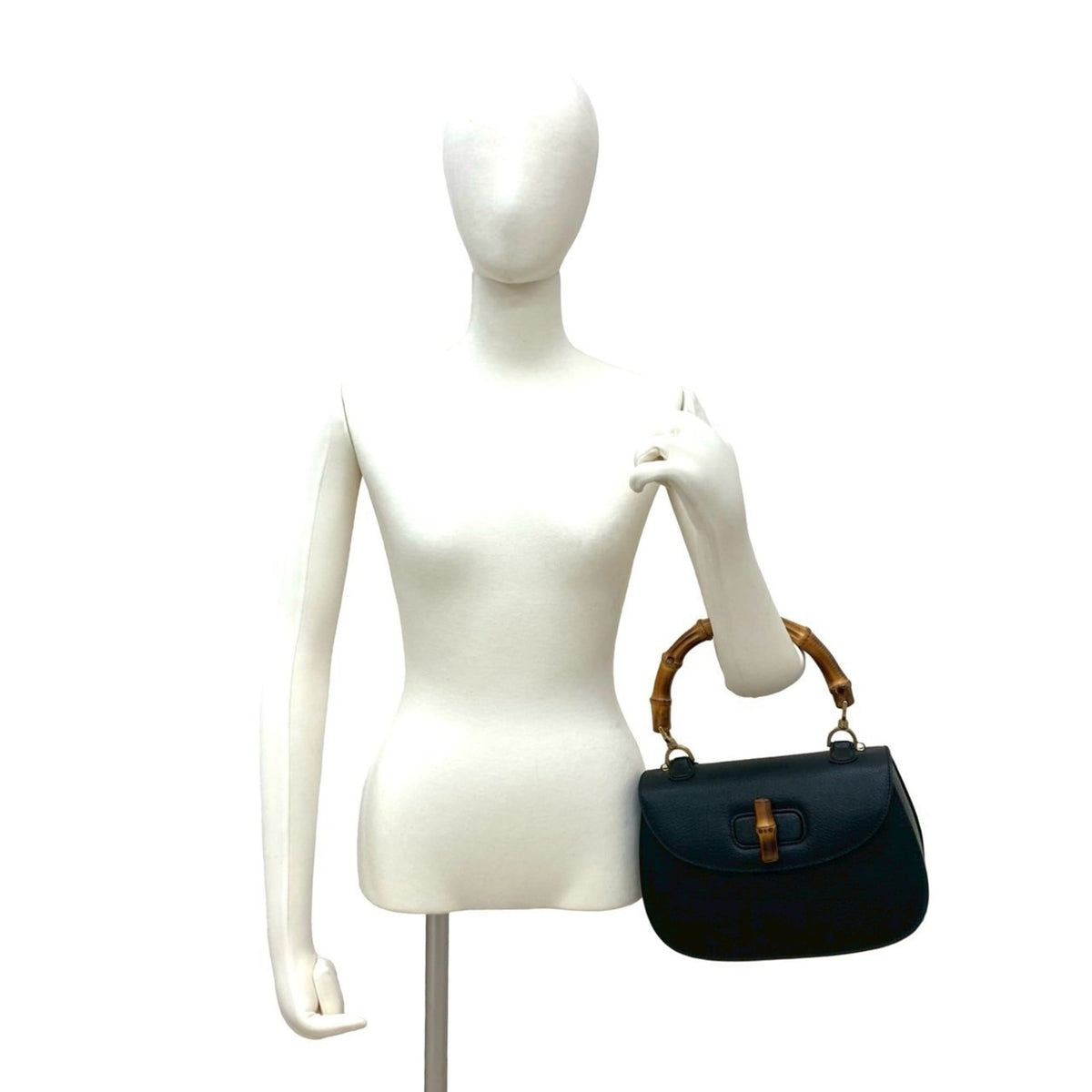 Gucci Black Leather Handbag (Pre-Owned)