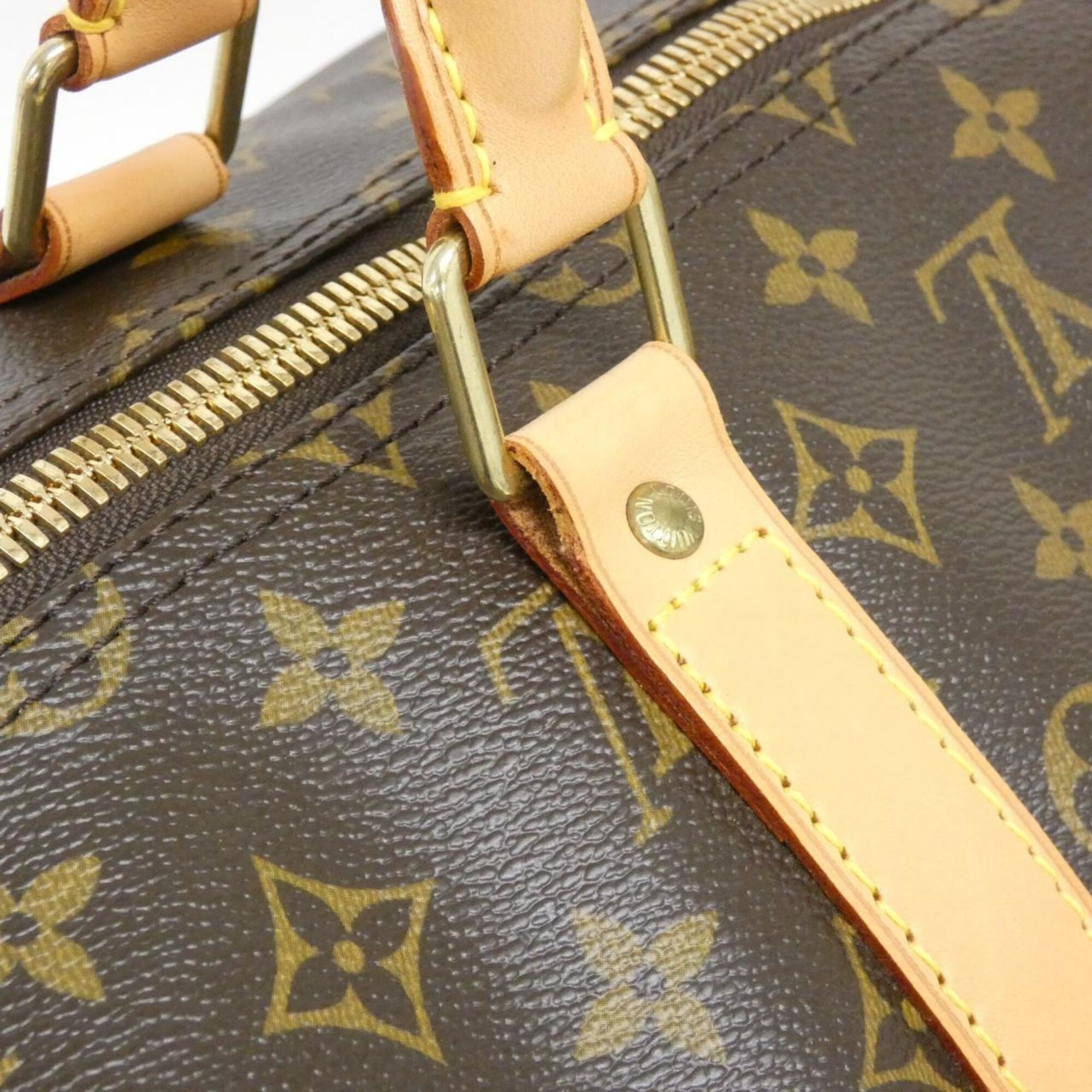 Louis Vuitton Brown Coated Canvas Boston Bag (Pre-Owned)