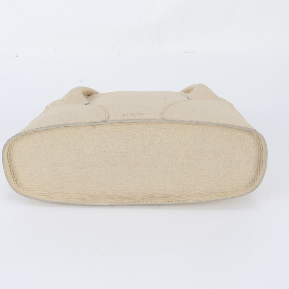Loewe Beige Leather Handbag Shoulder Bag Tote Bag (Pre-Owned)