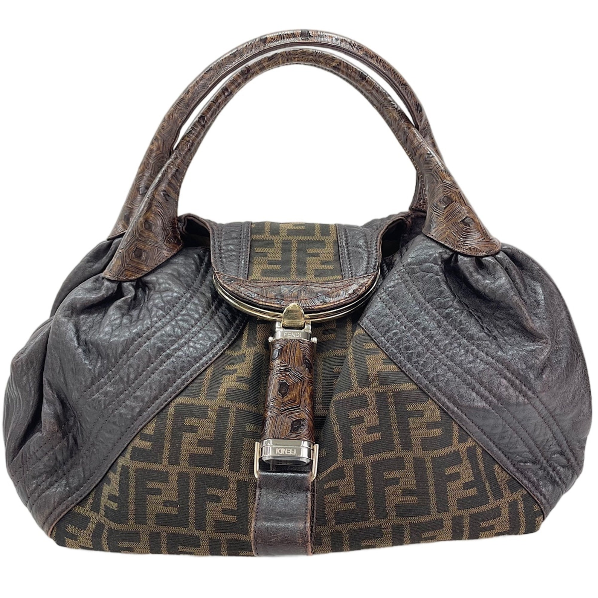 Fendi Brown Zucca Tote Bag (Pre-Owned)