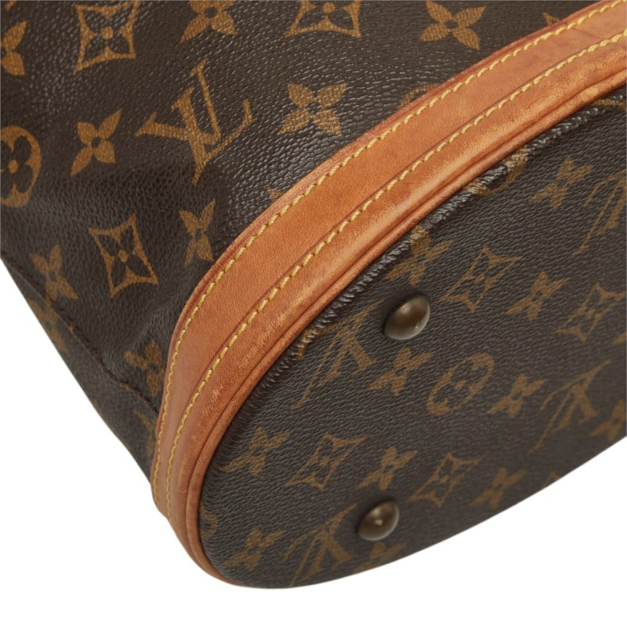 Louis Vuitton Brown Pvc Leather Pouch Shoulder Bag Tote Bag (Pre-Owned)