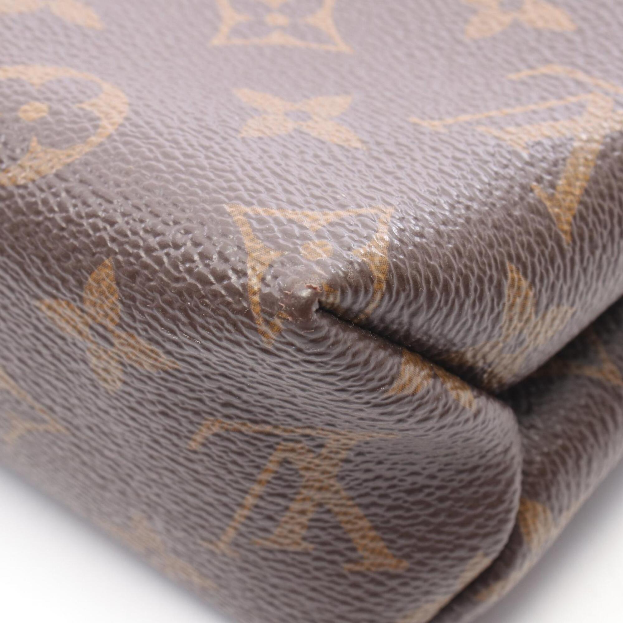 Louis Vuitton Black Brown Monogram Noir Monogram Leather Handbag Shoulder Bag (Pre-Owned)