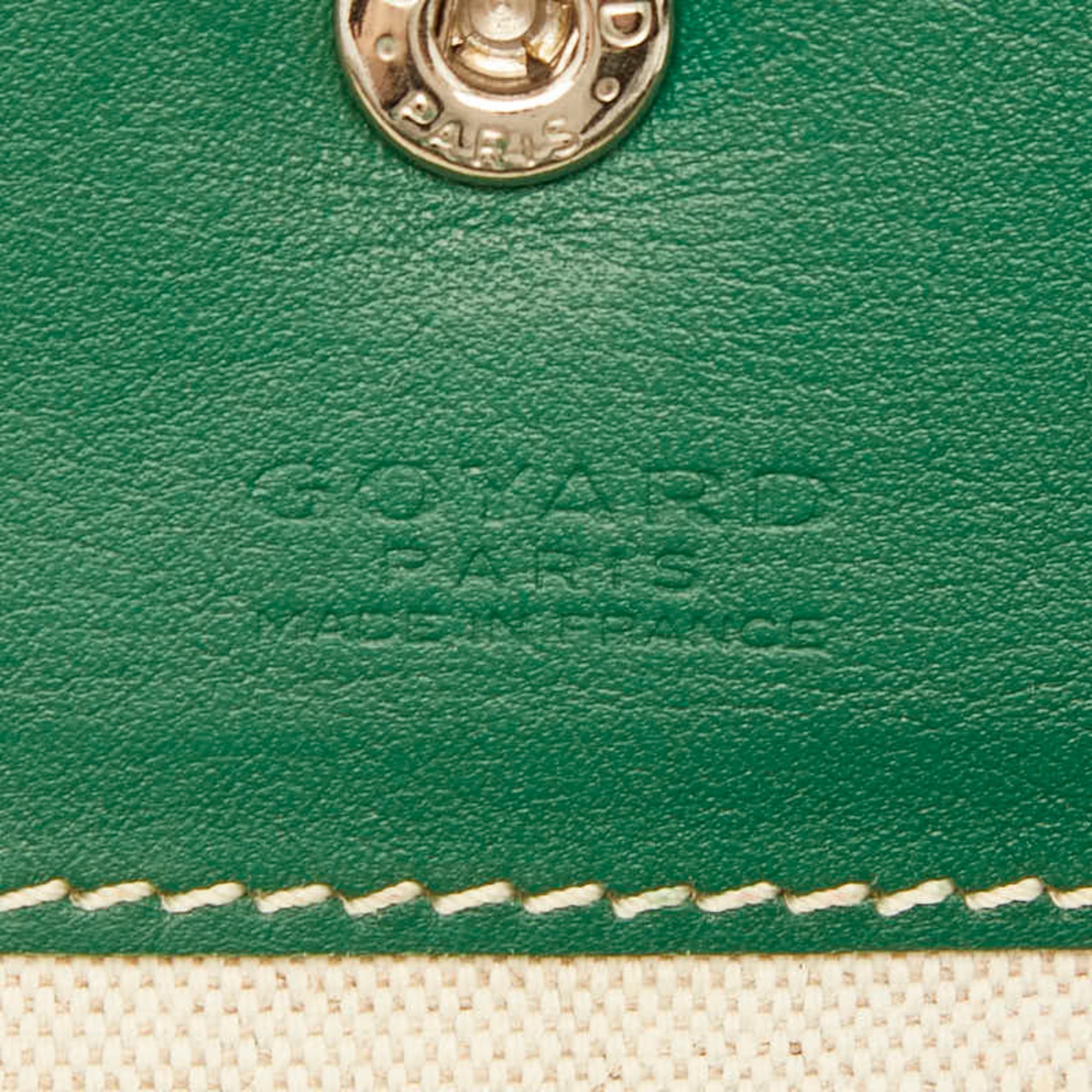 Goyard Green Pvc Leather Handbag Pouch Tote Bag (Pre-Owned)