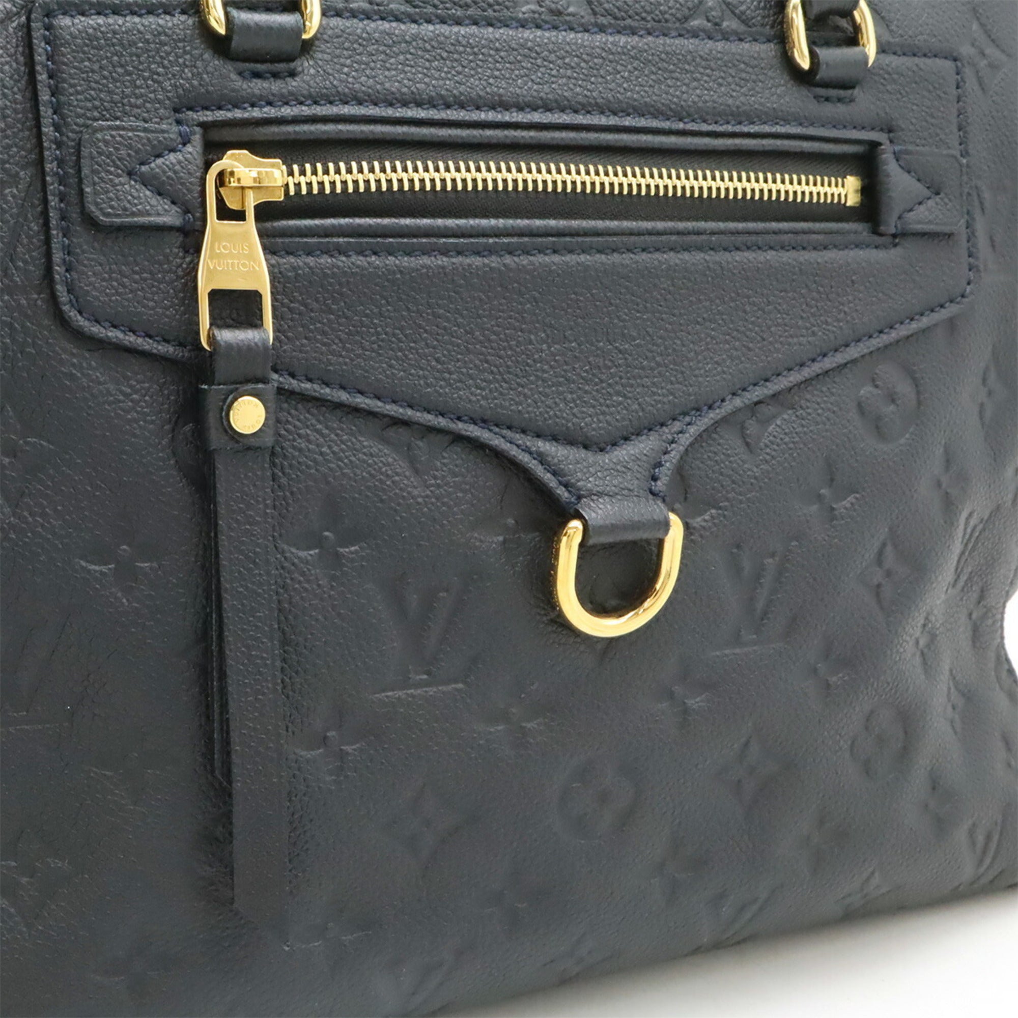 Louis Vuitton Galle Infini Navy Monogram Empreinte Tote Bag (Pre-Owned)
