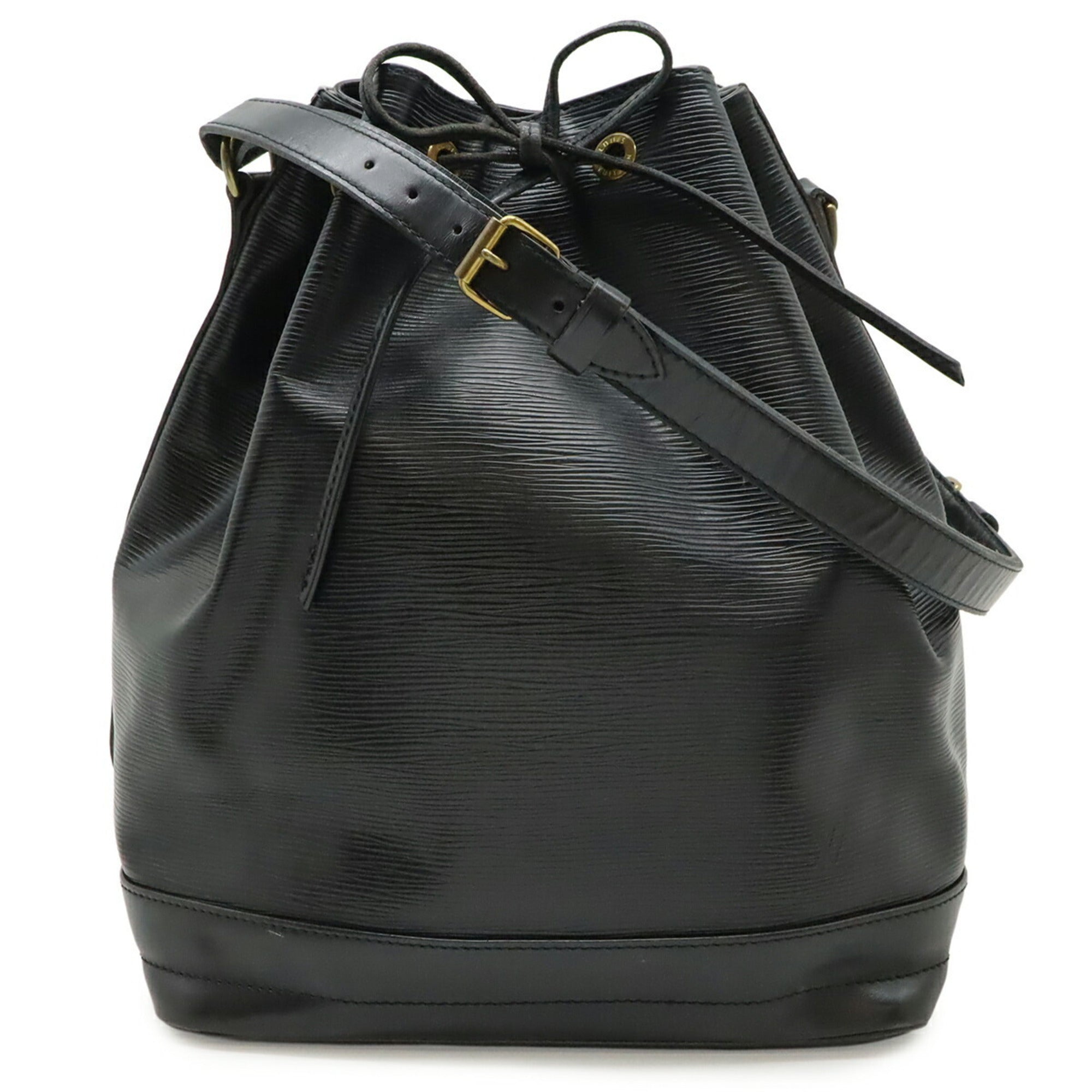 Louis Vuitton Black Noir Epi Leather Shoulder Bag (Pre-Owned)
