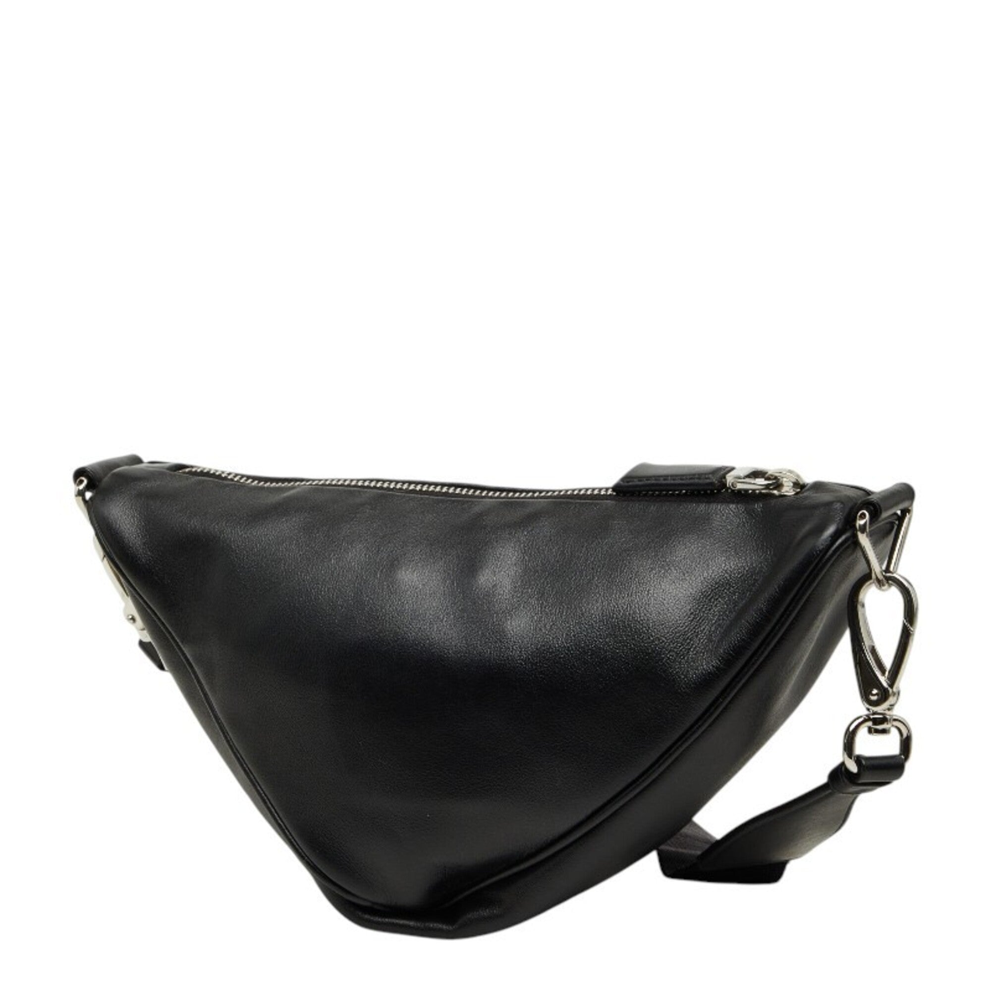 Prada Black Leather Pouch Shoulder Bag (Pre-Owned)