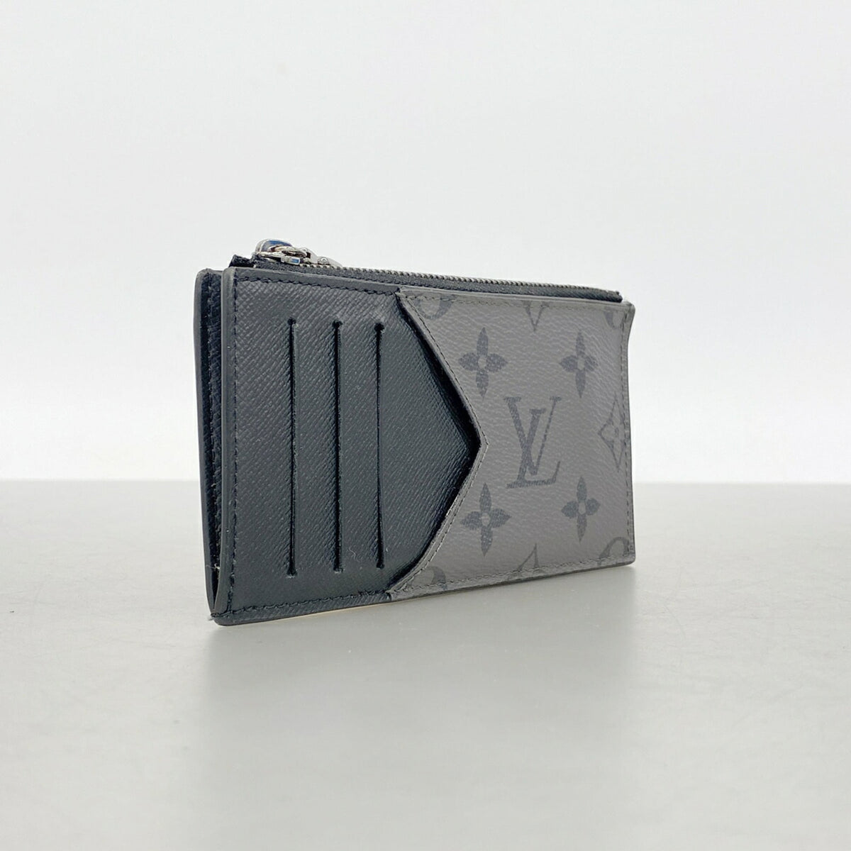 Louis Vuitton Black Gray Coin Purse/Coin Case (Pre-Owned)
