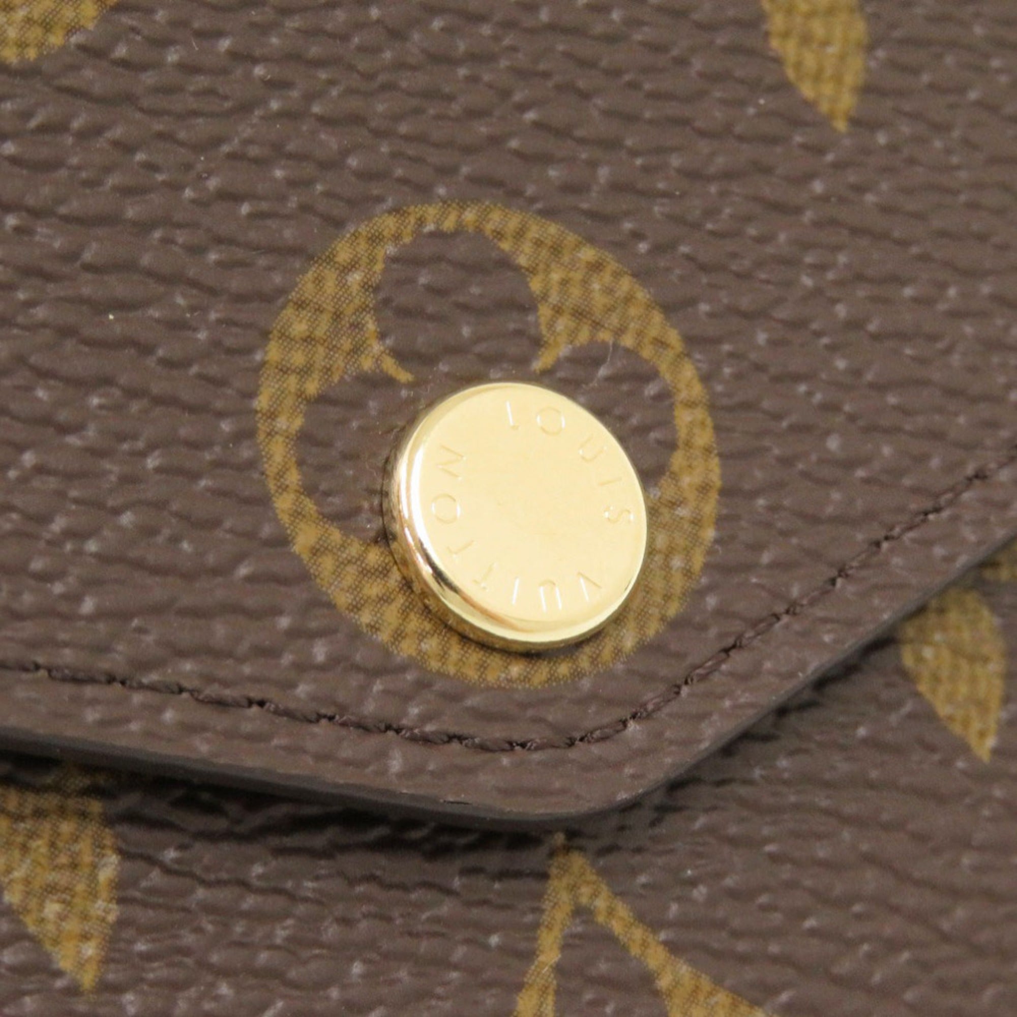 Louis Vuitton Brown Monogram Long Wallet (Tri-Fold) (Pre-Owned)