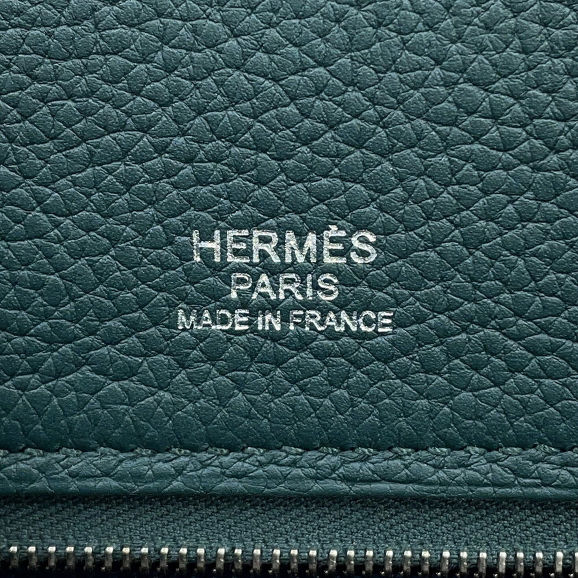 Hermes Kara Blue Marine Togo Leather Handbag Tote Bag (Pre-Owned)
