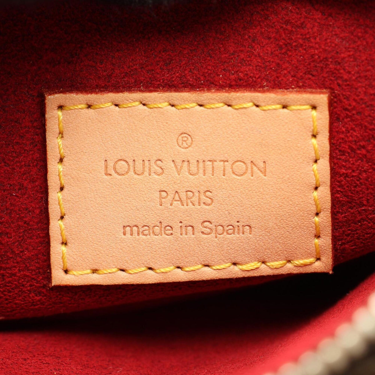 Louis Vuitton Brown Monogram Coated Canvas Leather Handbag Shoulder Bag (Pre-Owned)