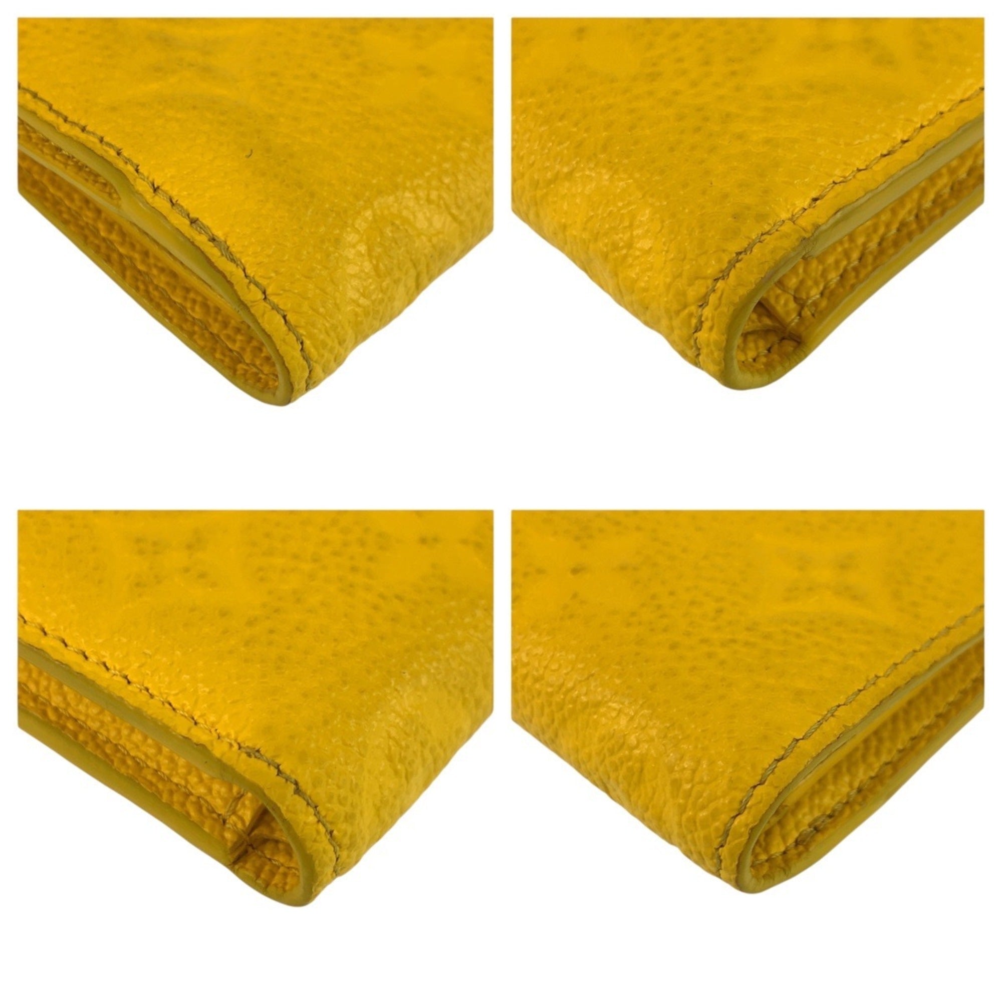 Louis Vuitton Yellow Leather Coin Purse/Coin Case (Pre-Owned)