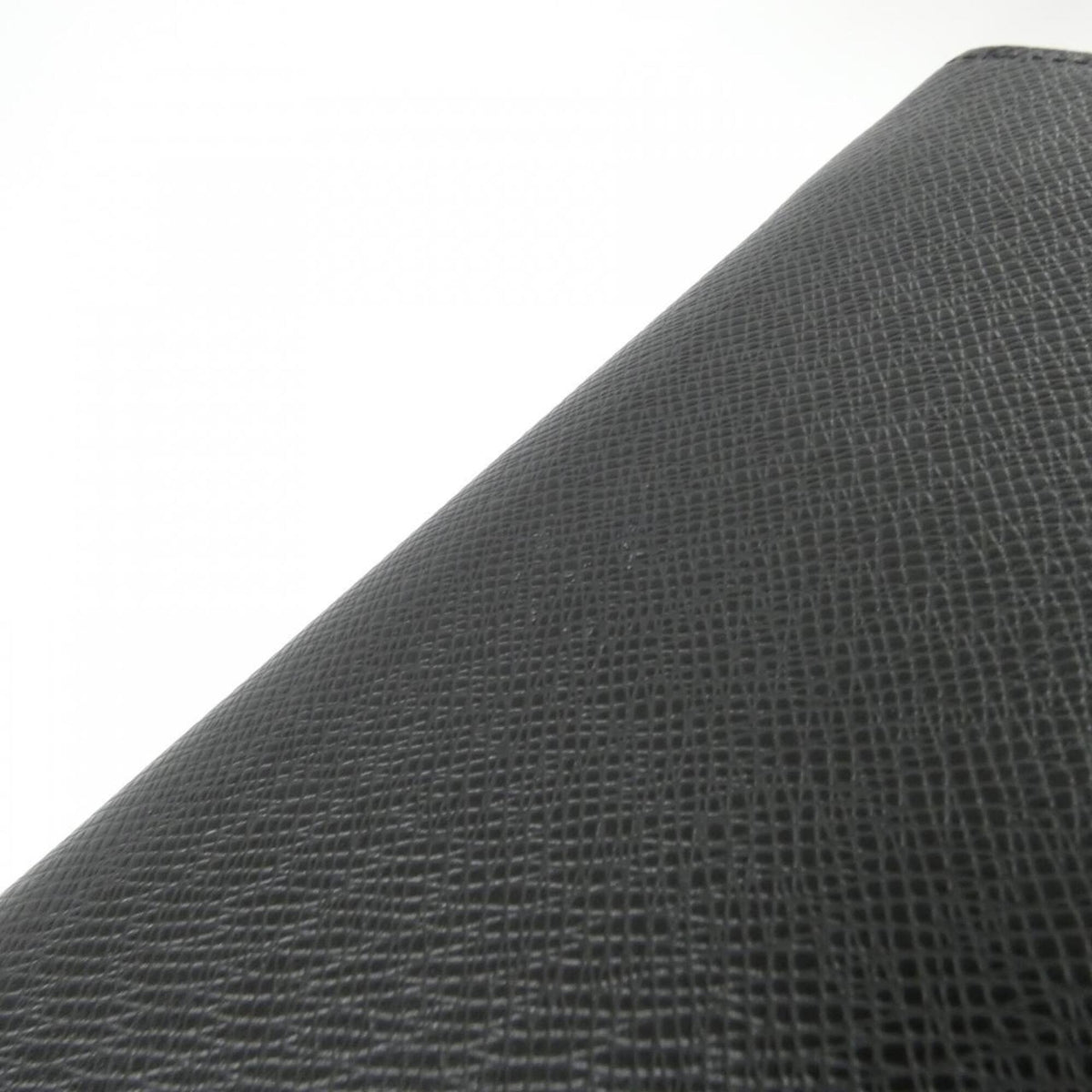Louis Vuitton Black Leather Long Wallet (Bi-Fold) (Pre-Owned)
