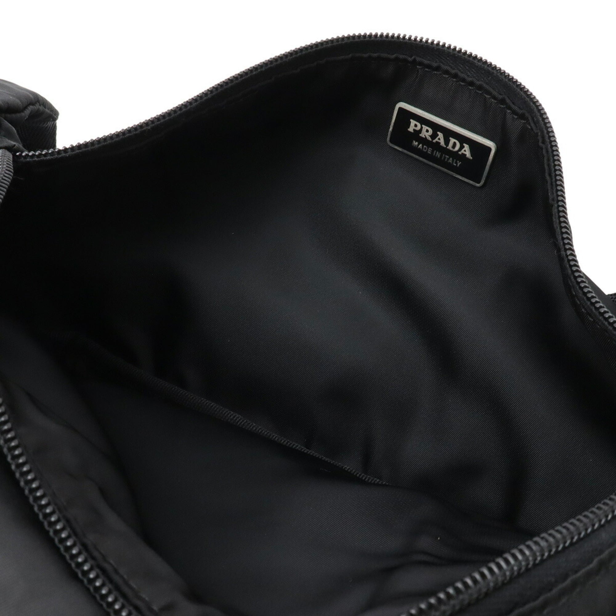 Prada Black Nero Nylon Fanny Pack Pouch Sling Bag (Pre-Owned)