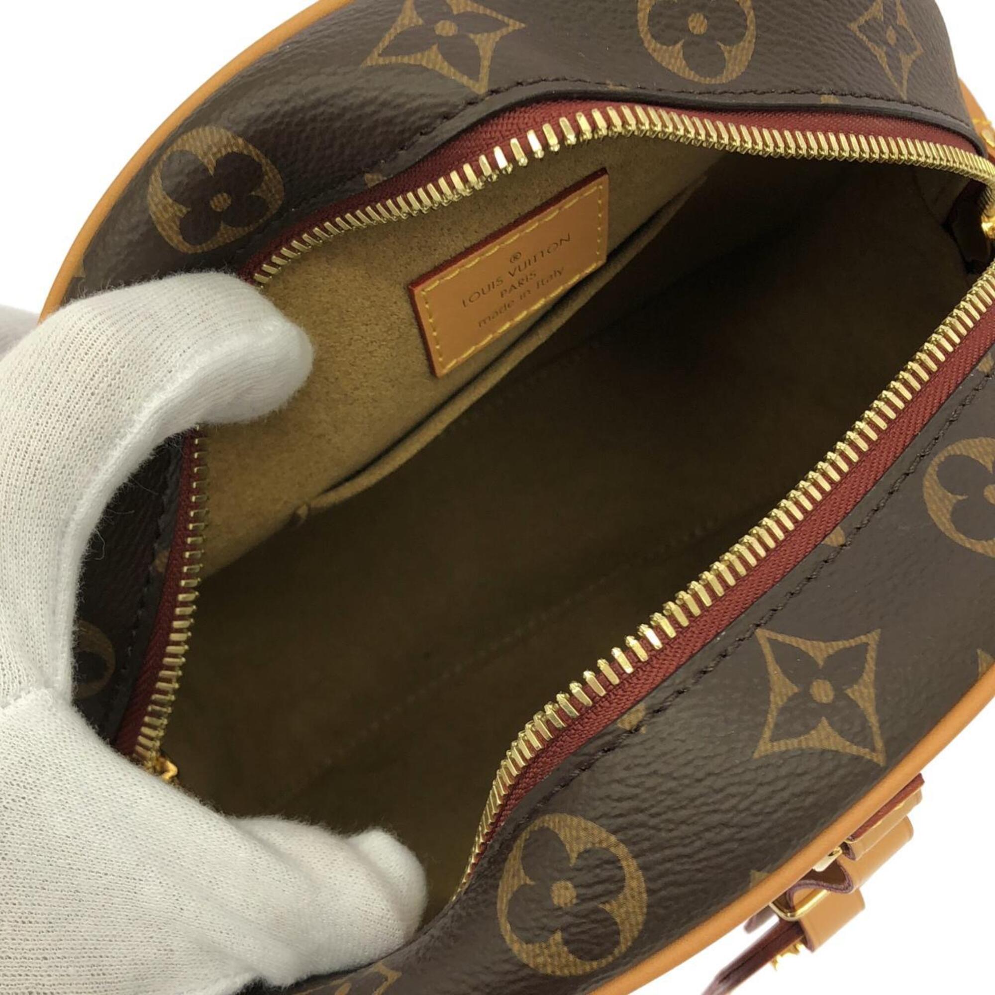 Louis Vuitton Marron Coated Canvas Shoulder Bag (Pre-Owned)