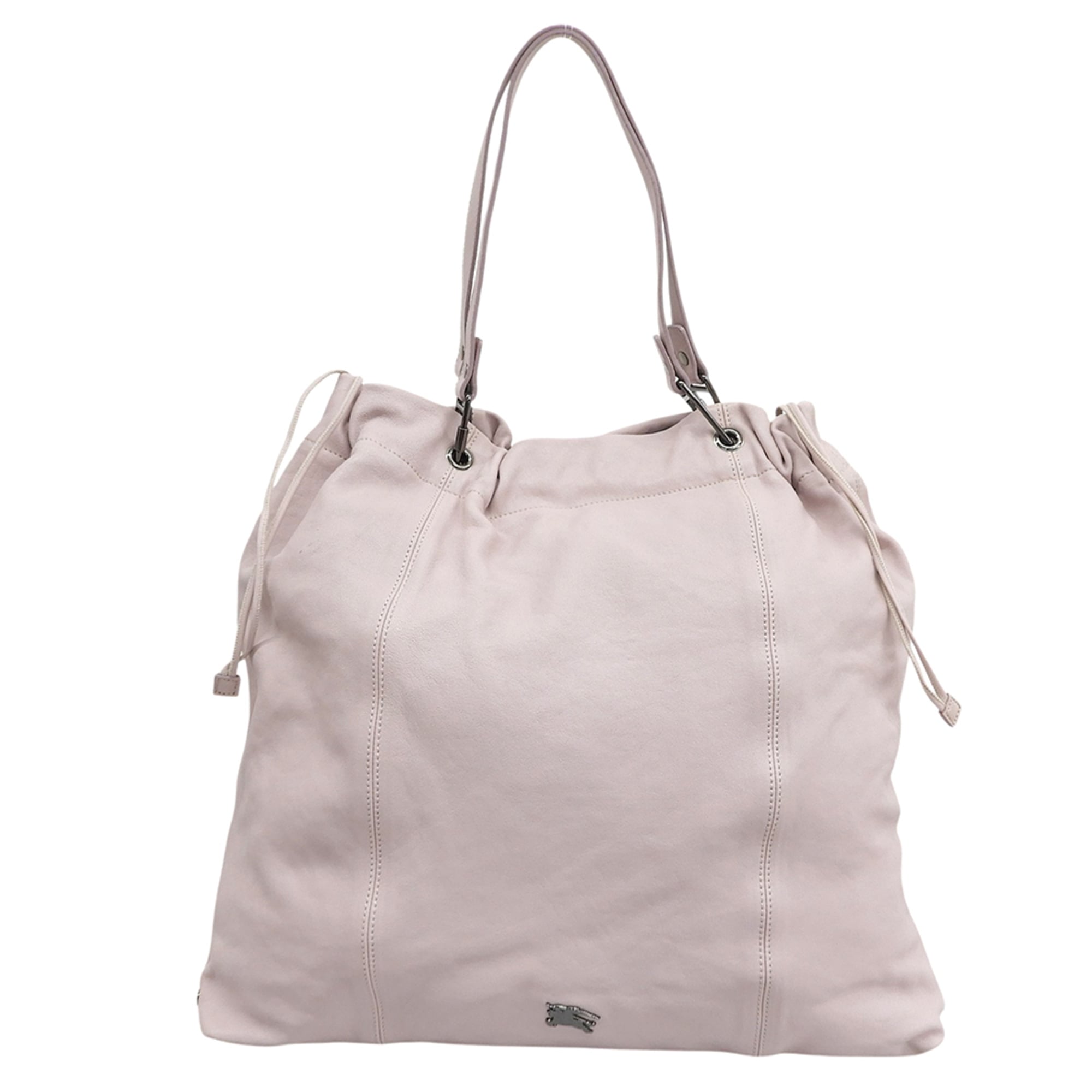 Burberry Pink Leather Tote Bag (Pre-Owned)