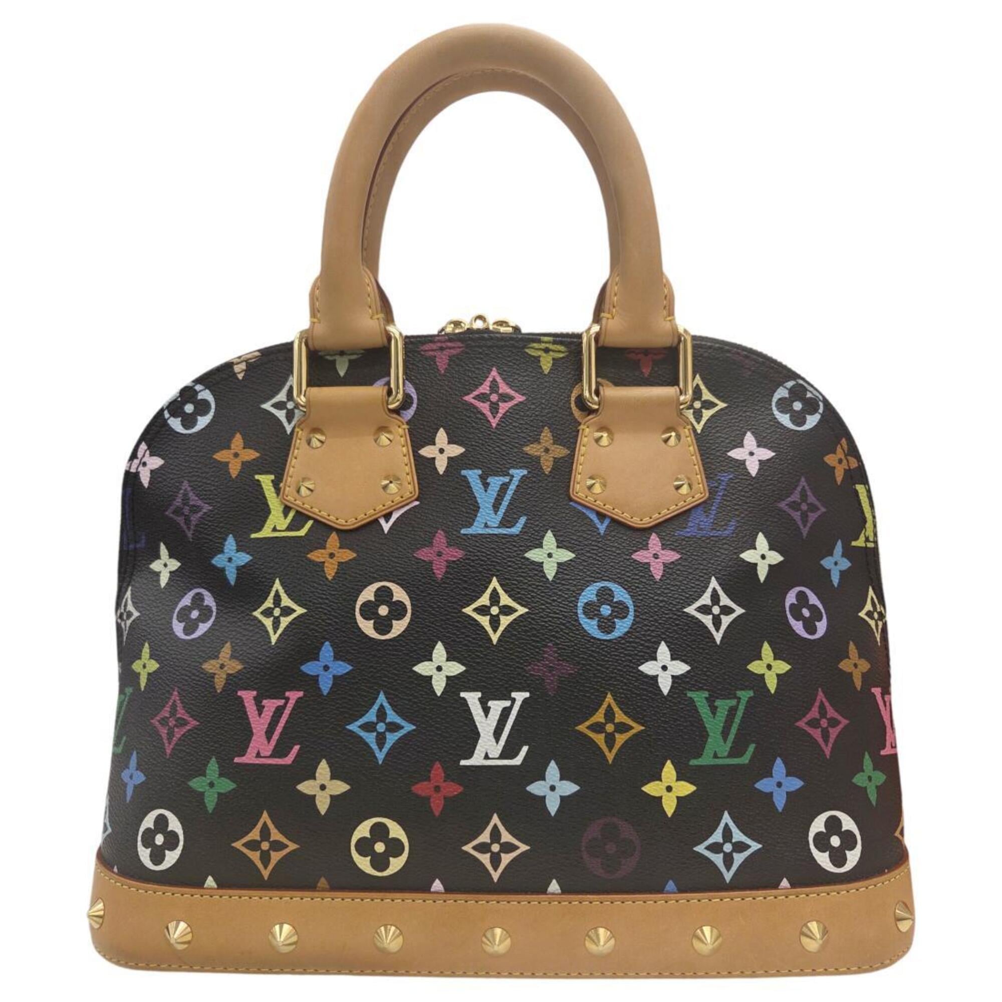 Louis Vuitton Multi-Color Noir Monogram Handbag (Pre-Owned)