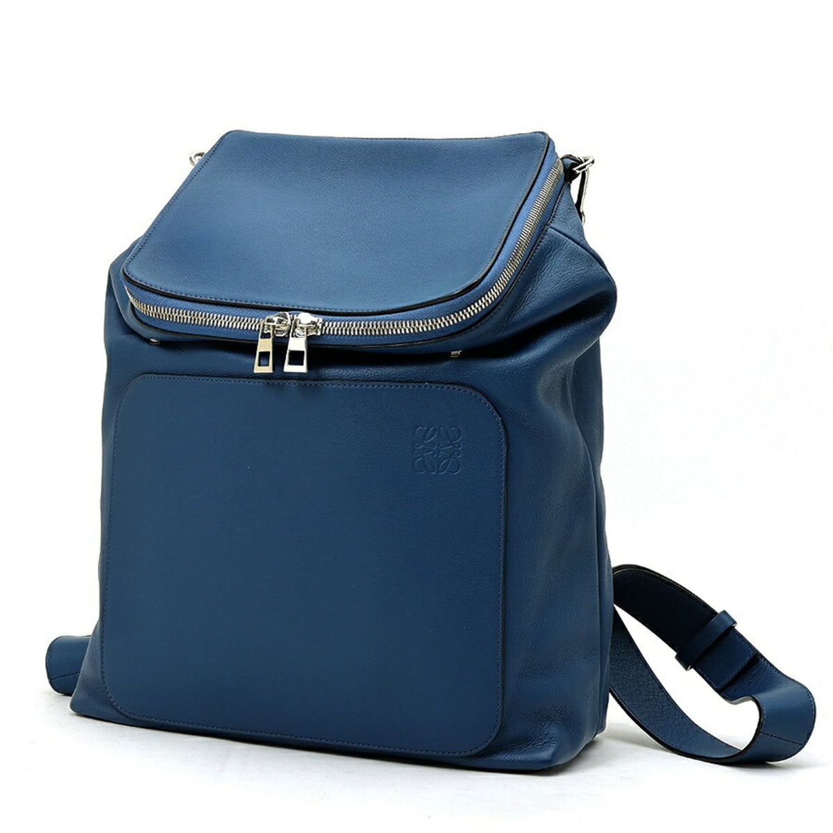 Loewe Blue Leather Backpack (Pre-Owned)