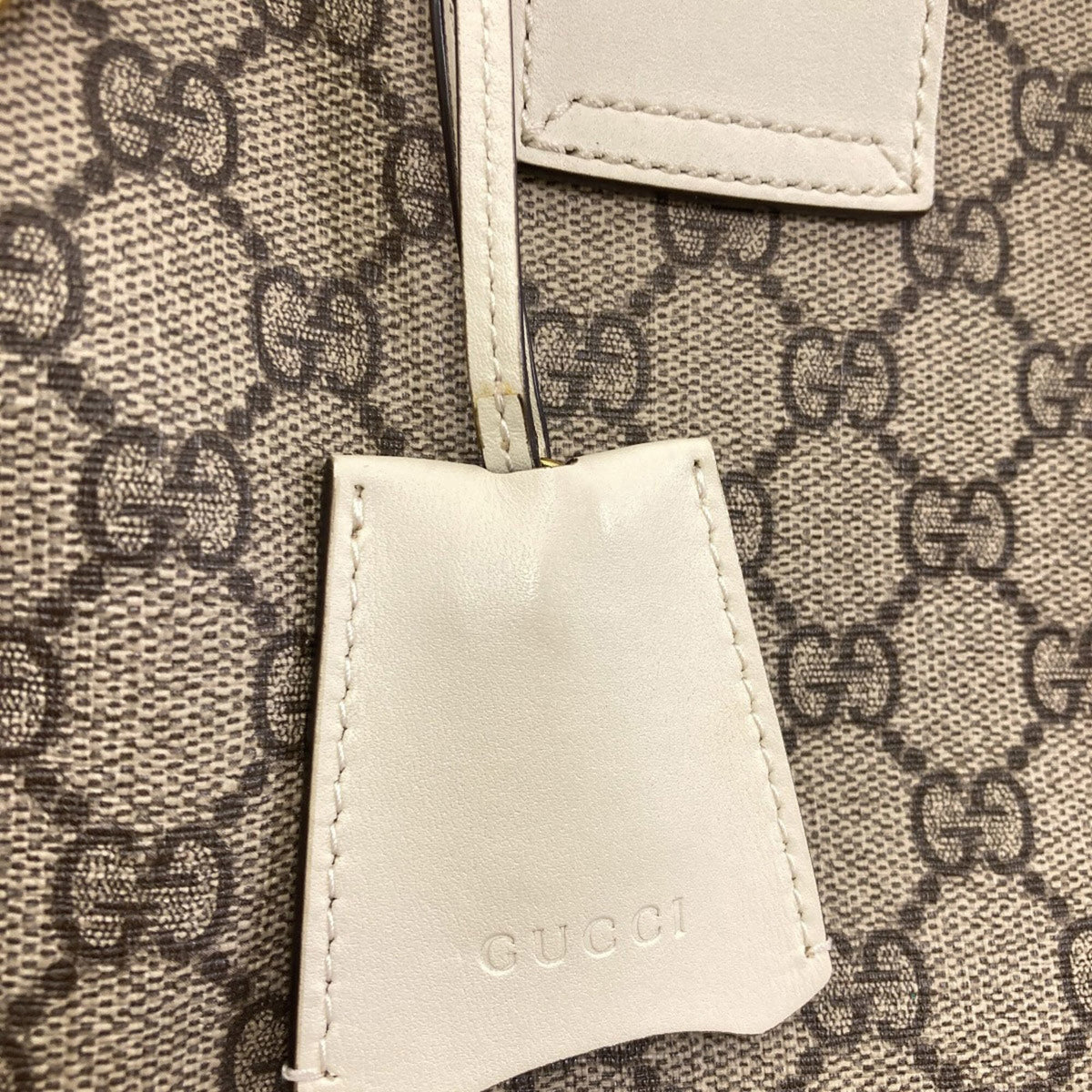 Gucci Brown White Pvc Shoulder Bag (Pre-Owned)